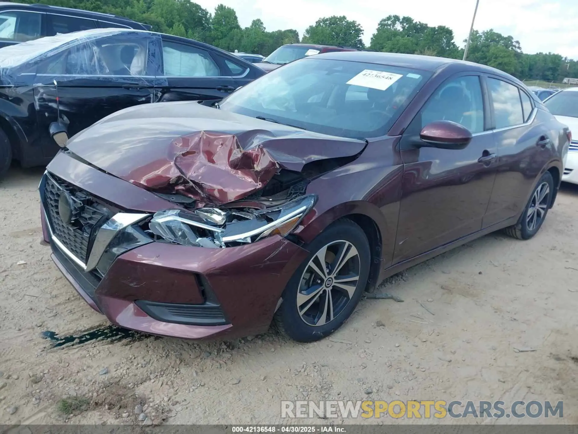 2 Photograph of a damaged car 3N1AB8CV8NY261686 NISSAN SENTRA 2022