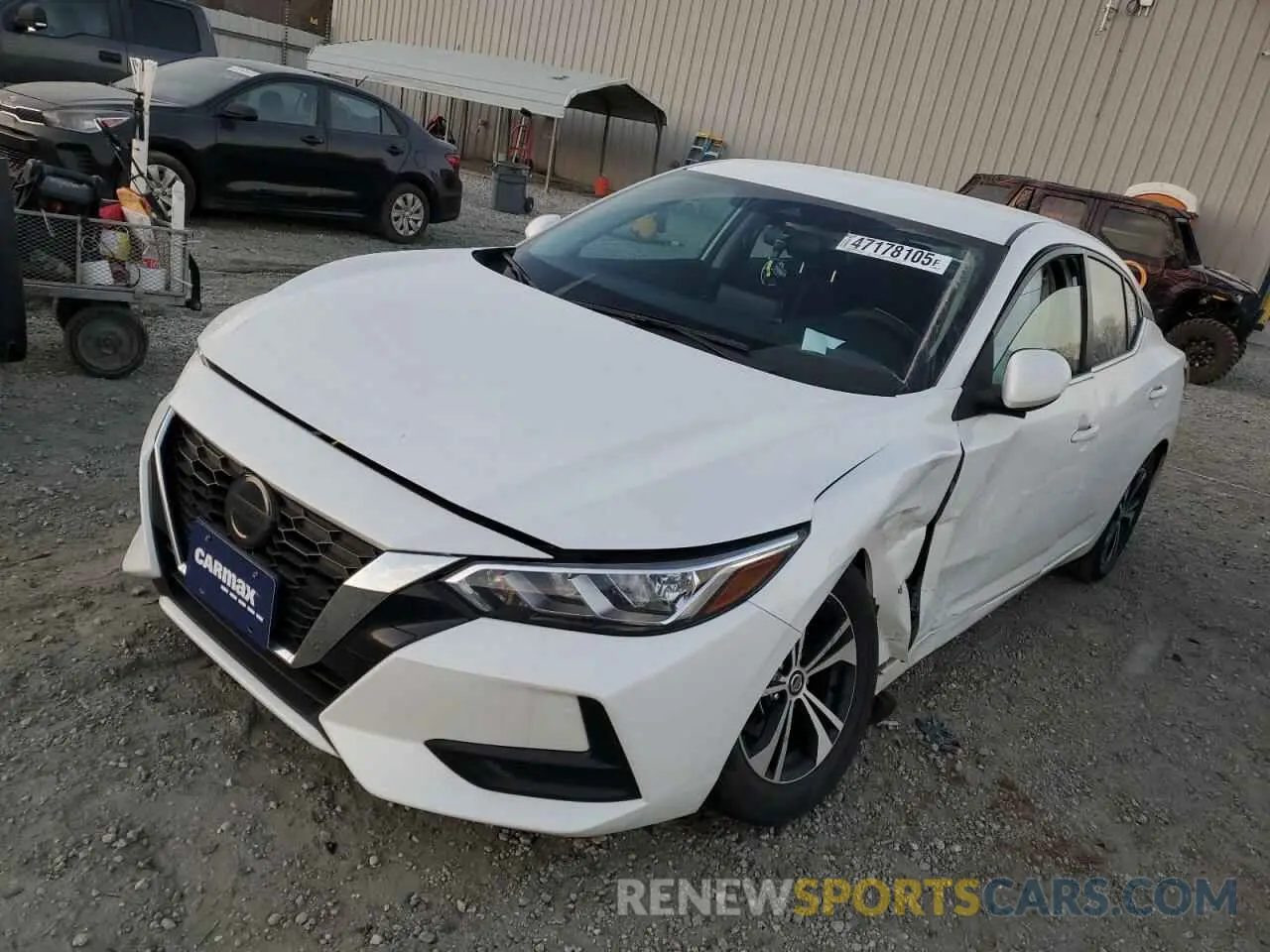 1 Photograph of a damaged car 3N1AB8CV8NY317271 NISSAN SENTRA 2022