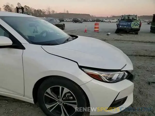10 Photograph of a damaged car 3N1AB8CV8NY317271 NISSAN SENTRA 2022