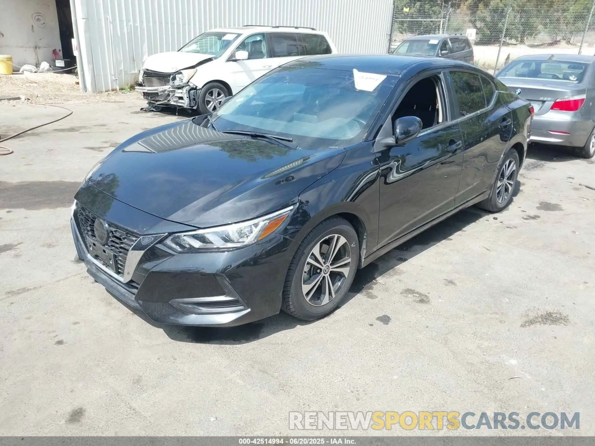 2 Photograph of a damaged car 3N1AB8CV8NY321207 NISSAN SENTRA 2022