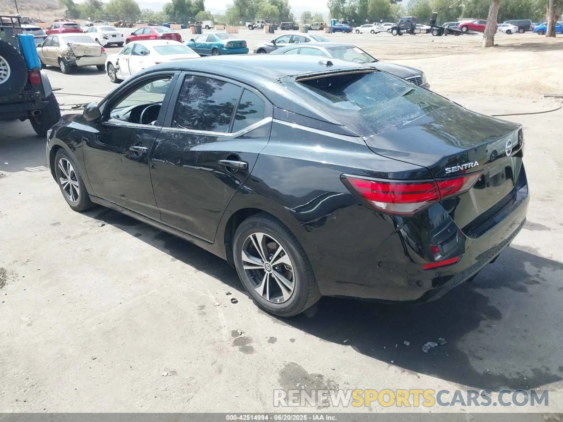 3 Photograph of a damaged car 3N1AB8CV8NY321207 NISSAN SENTRA 2022