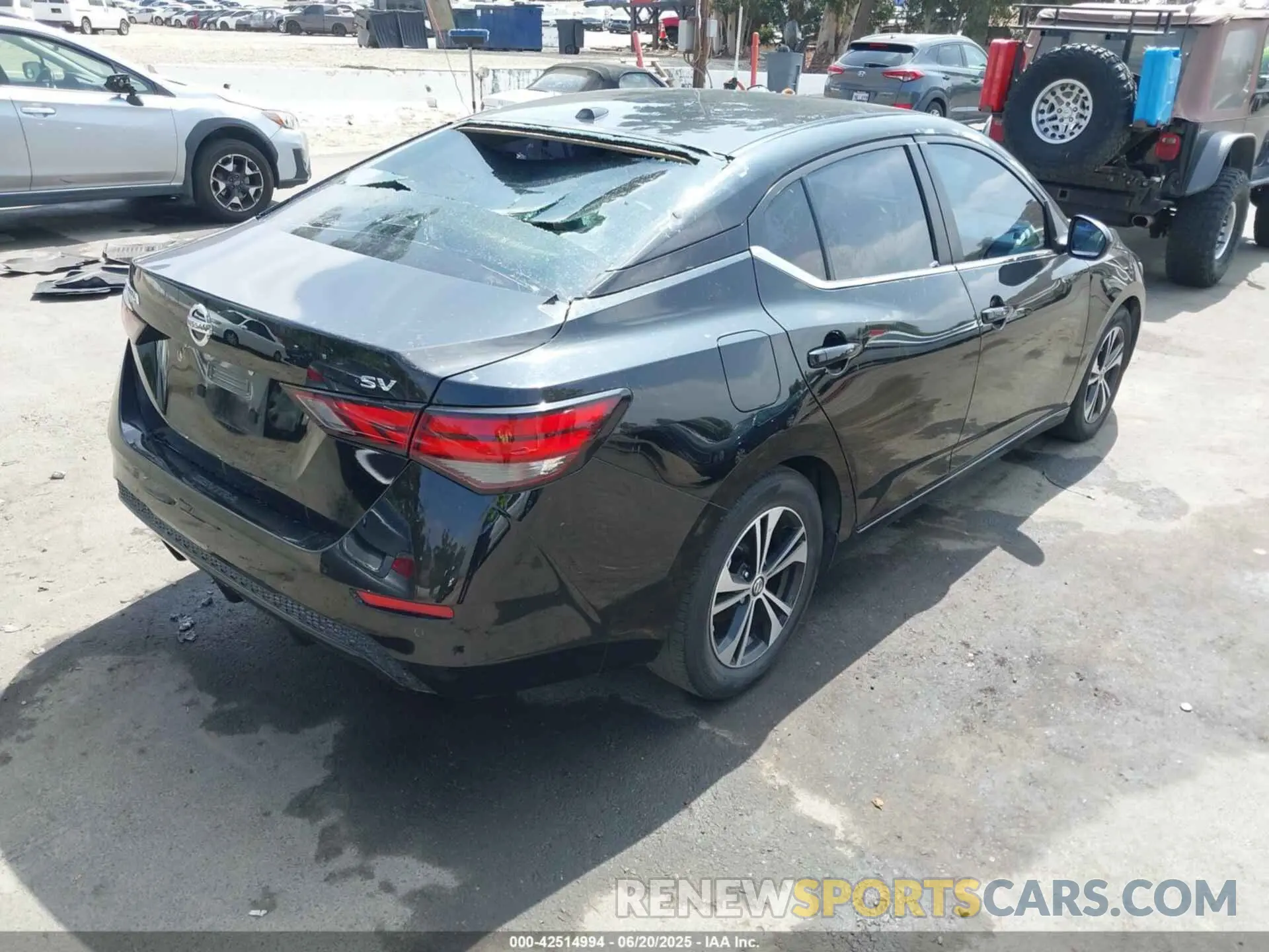 4 Photograph of a damaged car 3N1AB8CV8NY321207 NISSAN SENTRA 2022