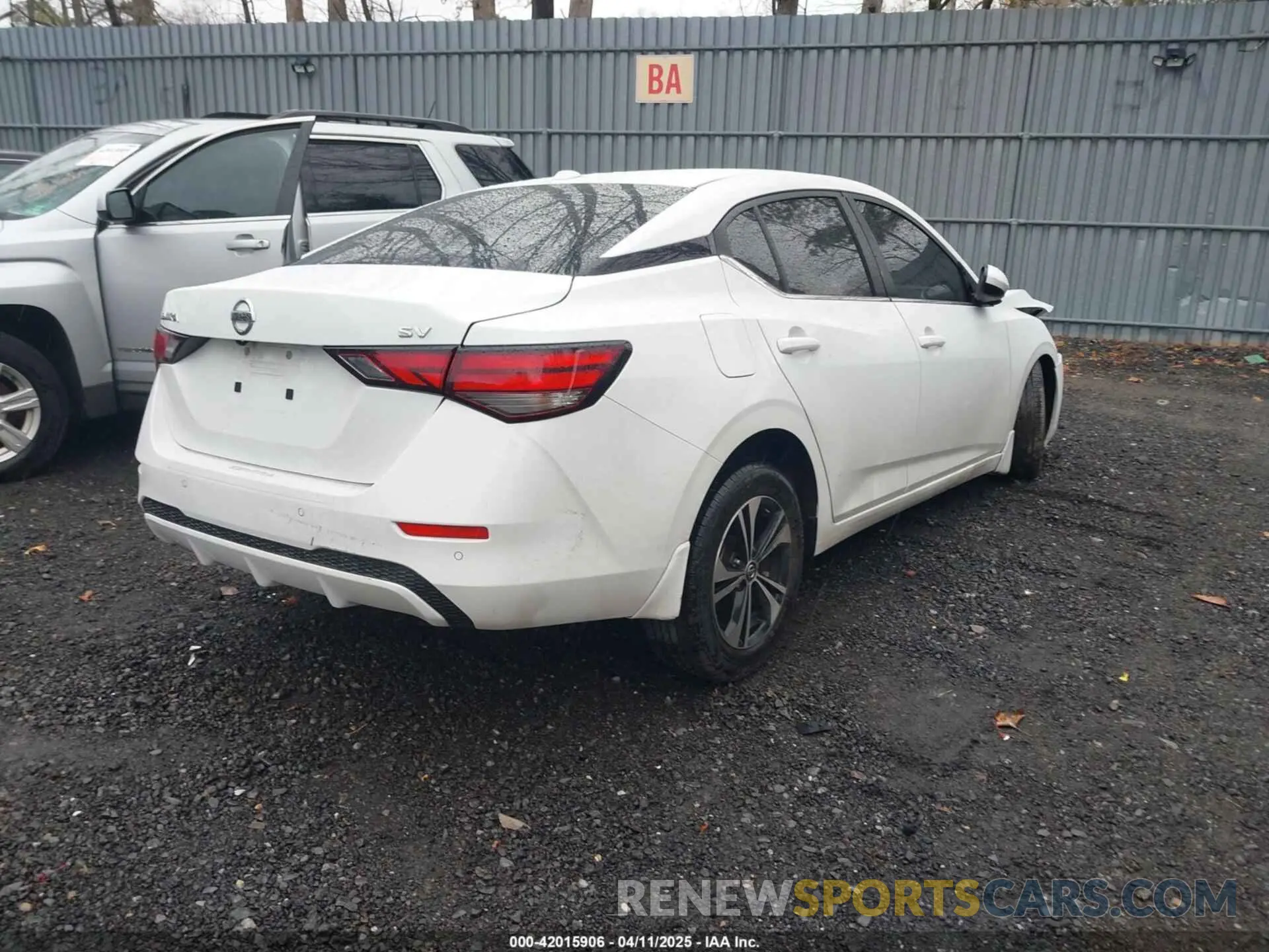 4 Photograph of a damaged car 3N1AB8CV9NY231497 NISSAN SENTRA 2022