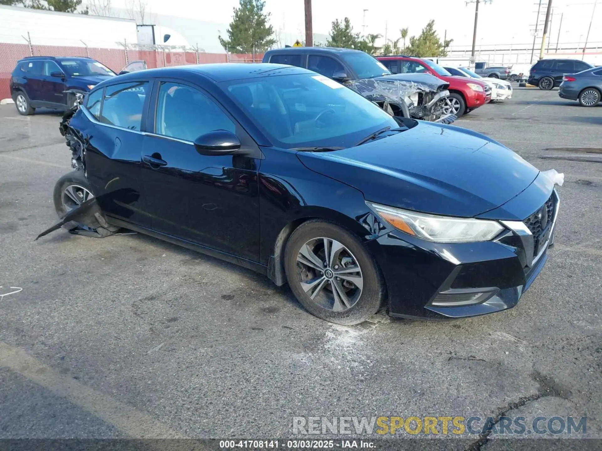 1 Photograph of a damaged car 3N1AB8CV9NY246940 NISSAN SENTRA 2022