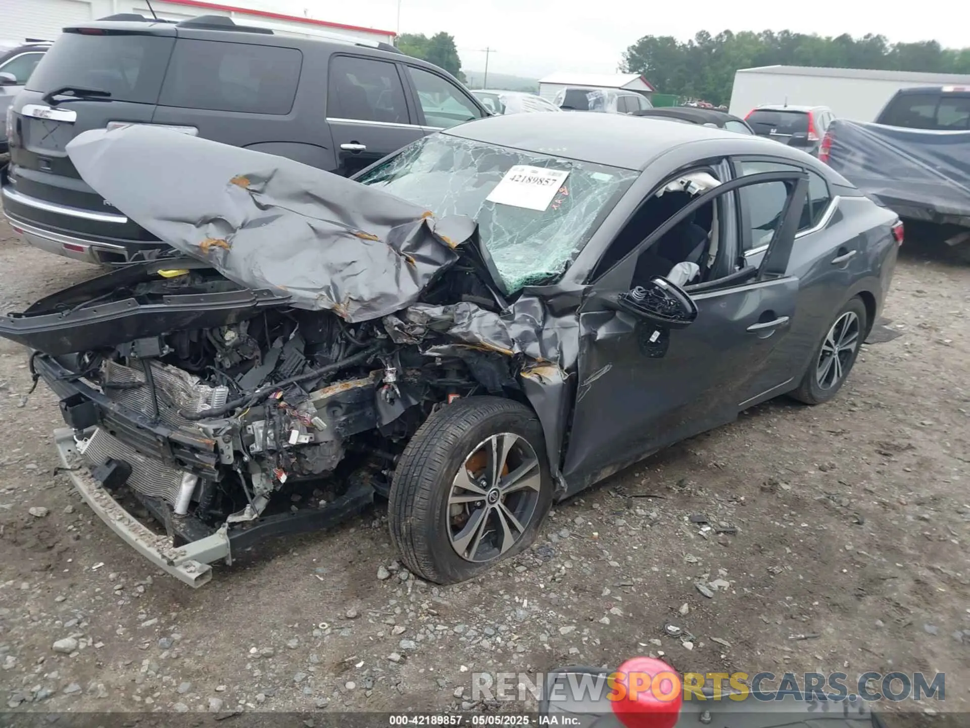 2 Photograph of a damaged car 3N1AB8CV9NY275287 NISSAN SENTRA 2022