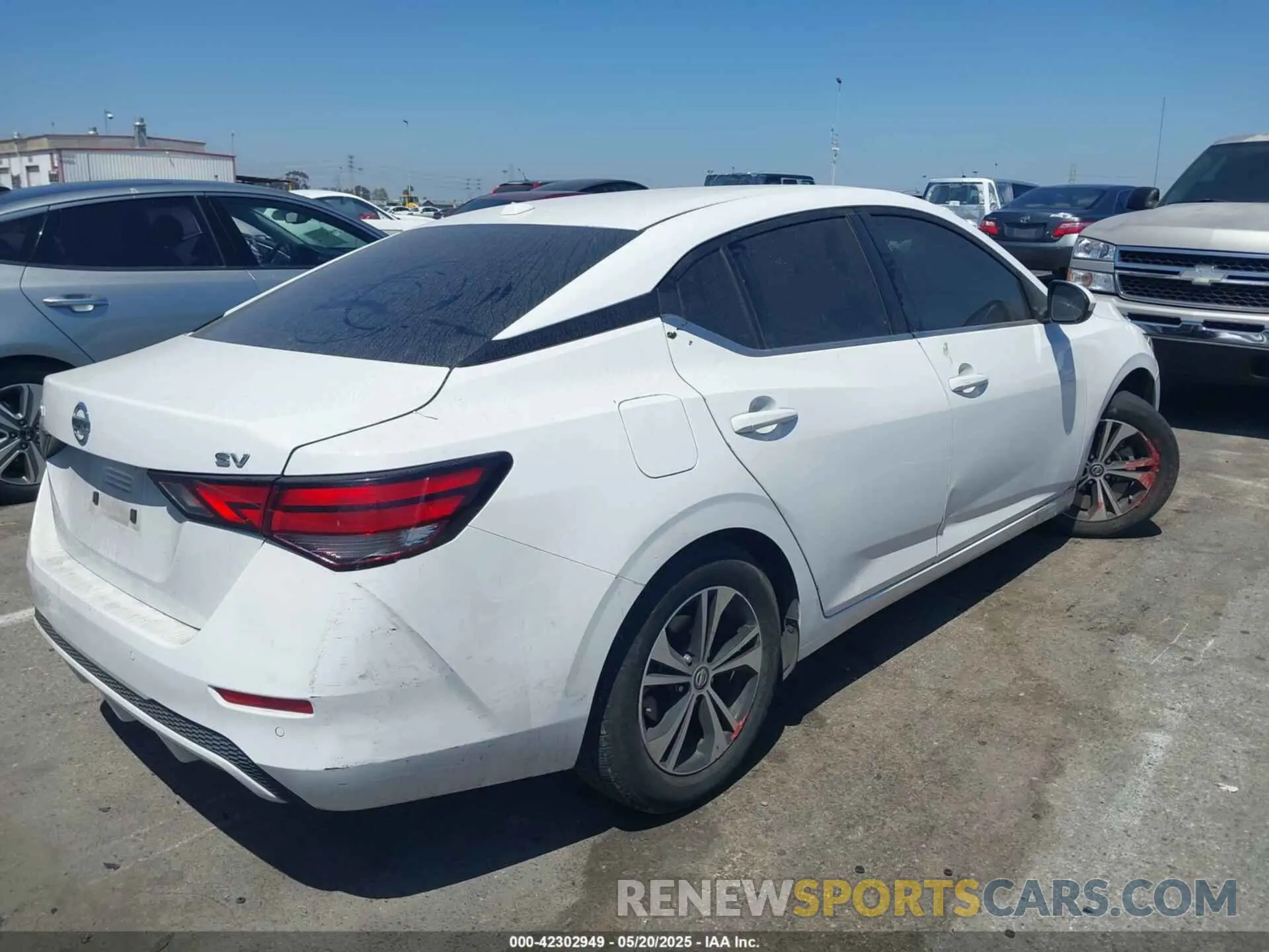 4 Photograph of a damaged car 3N1AB8CV9NY283647 NISSAN SENTRA 2022
