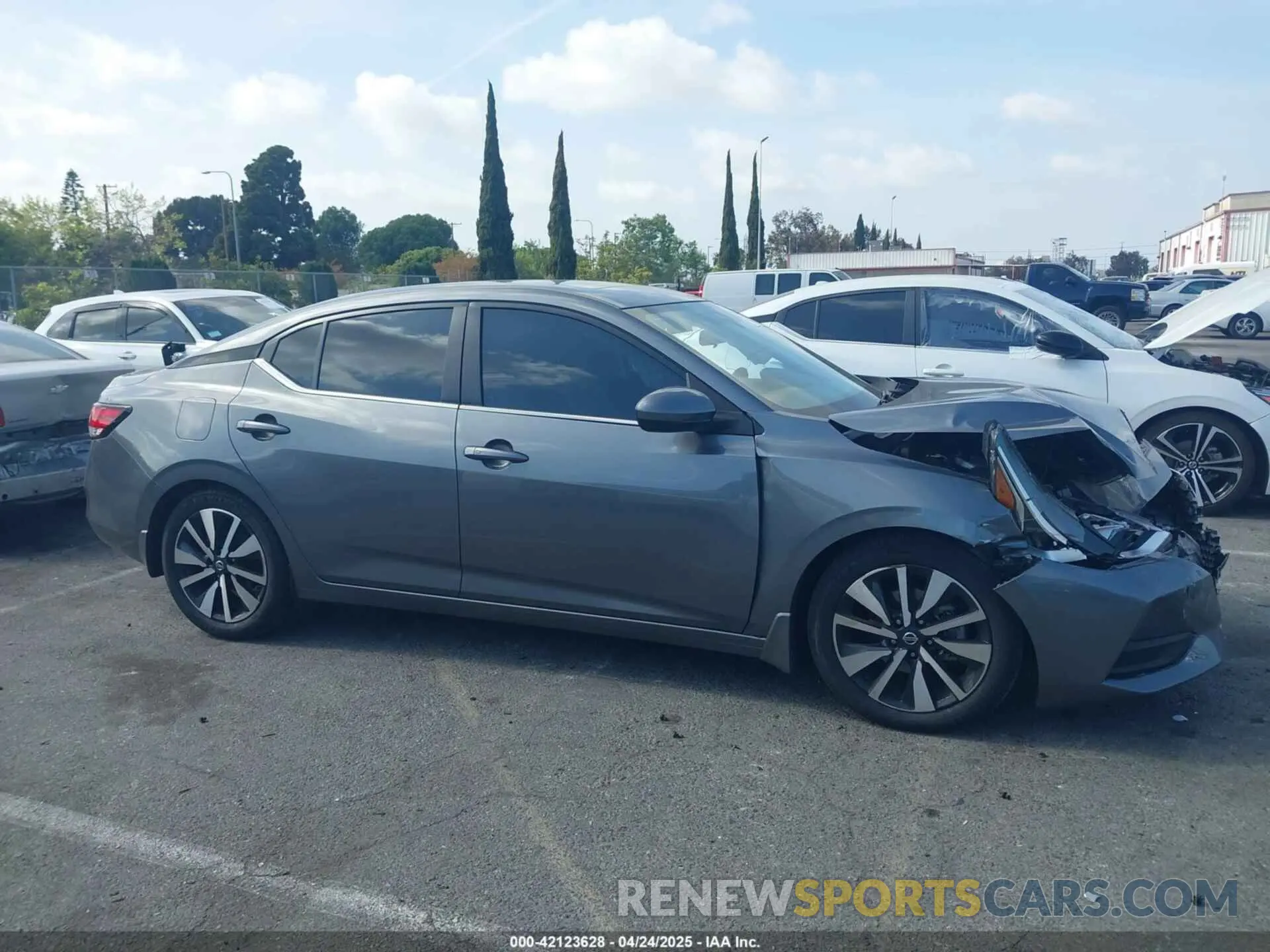 13 Photograph of a damaged car 3N1AB8CV9NY295488 NISSAN SENTRA 2022