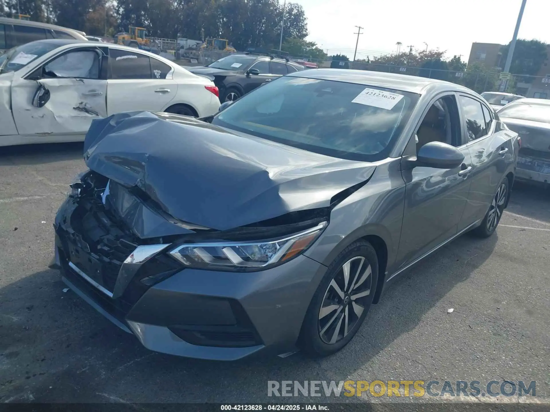 2 Photograph of a damaged car 3N1AB8CV9NY295488 NISSAN SENTRA 2022