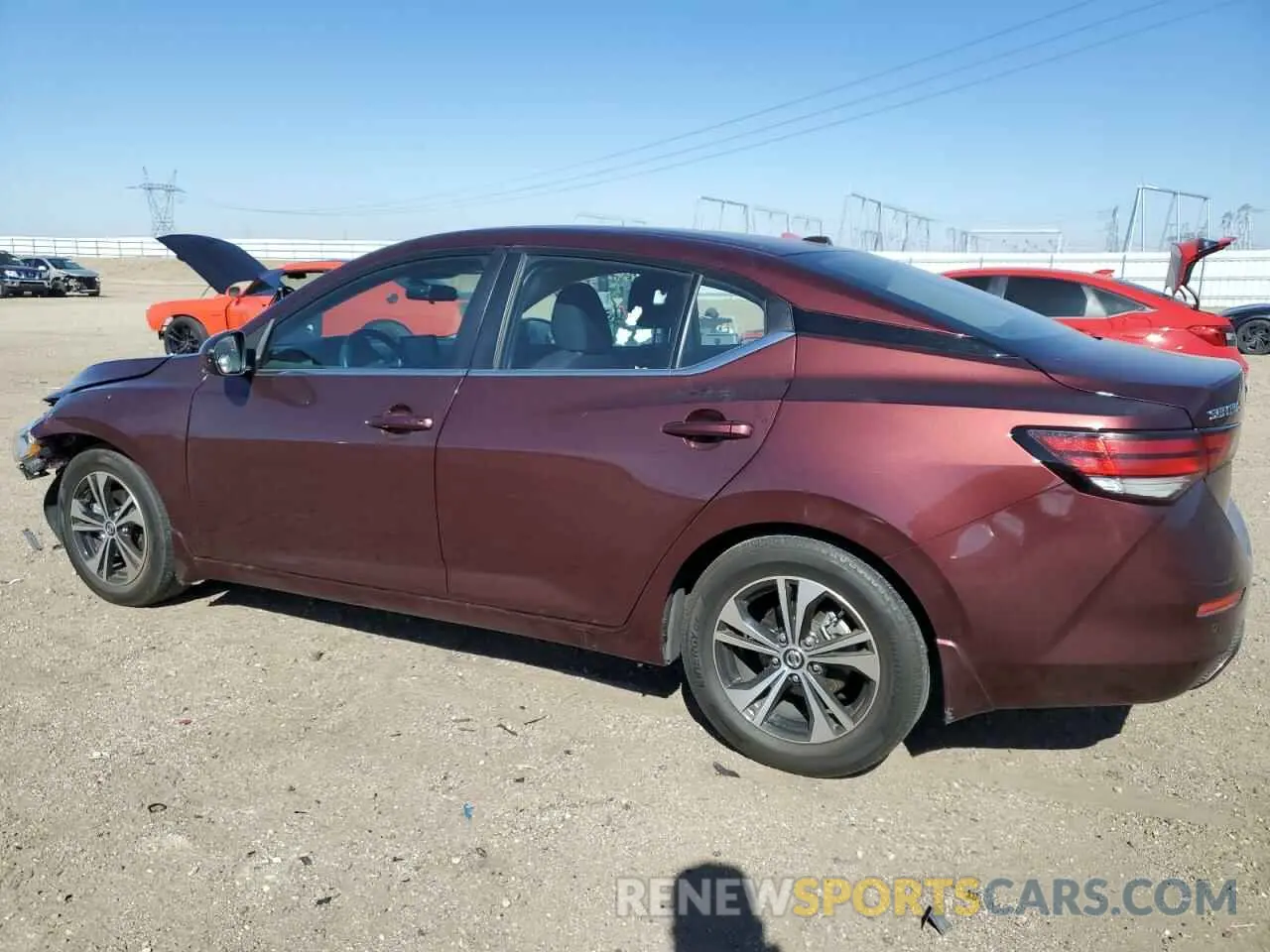 2 Photograph of a damaged car 3N1AB8CV9NY307445 NISSAN SENTRA 2022