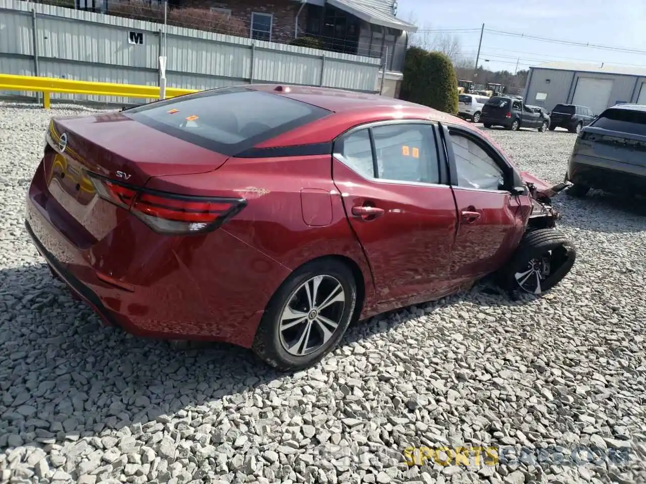 3 Photograph of a damaged car 3N1AB8CV9NY320731 NISSAN SENTRA 2022