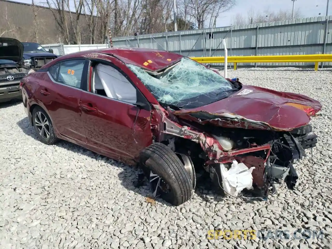 4 Photograph of a damaged car 3N1AB8CV9NY320731 NISSAN SENTRA 2022