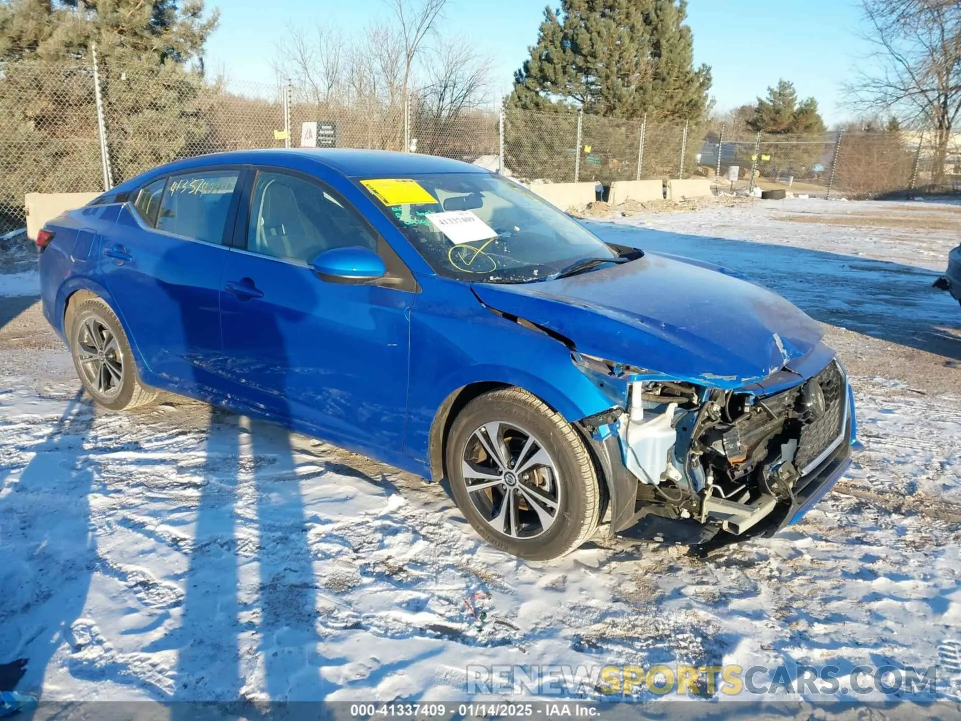 1 Photograph of a damaged car 3N1AB8CVXNY255209 NISSAN SENTRA 2022