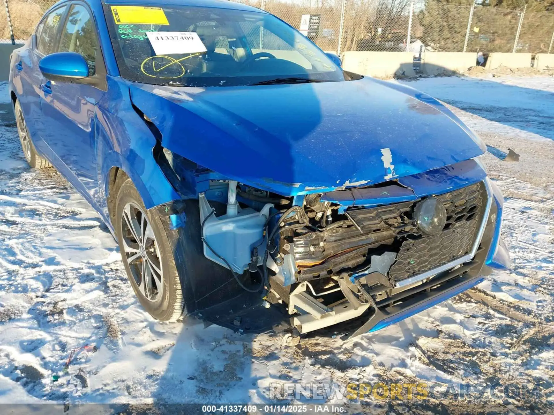 19 Photograph of a damaged car 3N1AB8CVXNY255209 NISSAN SENTRA 2022