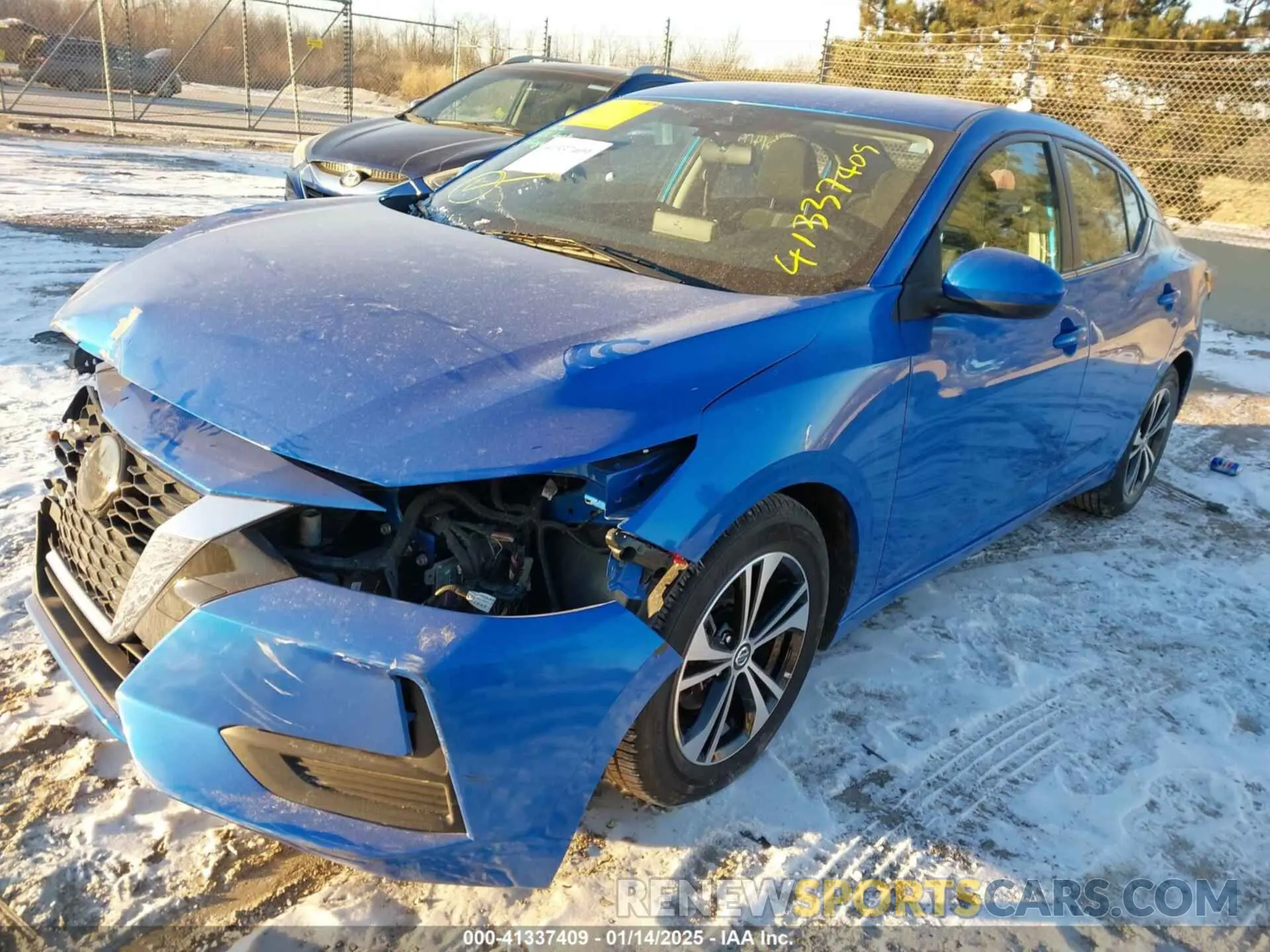 21 Photograph of a damaged car 3N1AB8CVXNY255209 NISSAN SENTRA 2022