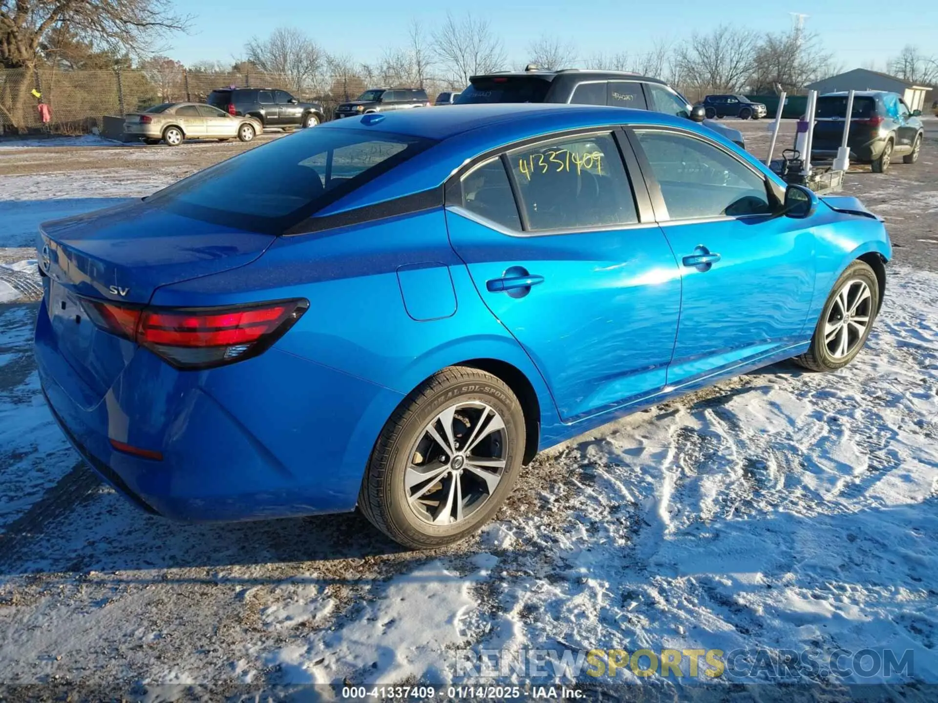4 Photograph of a damaged car 3N1AB8CVXNY255209 NISSAN SENTRA 2022