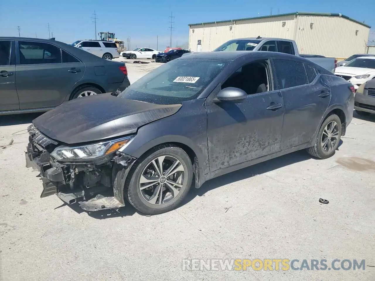 1 Photograph of a damaged car 3N1AB8CVXNY257137 NISSAN SENTRA 2022