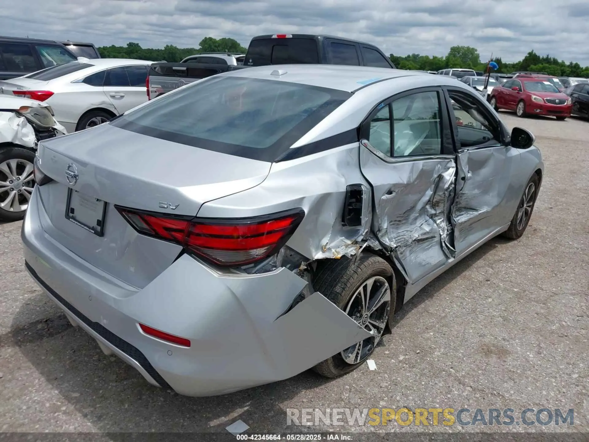 4 Photograph of a damaged car 3N1AB8CVXNY271913 NISSAN SENTRA 2022