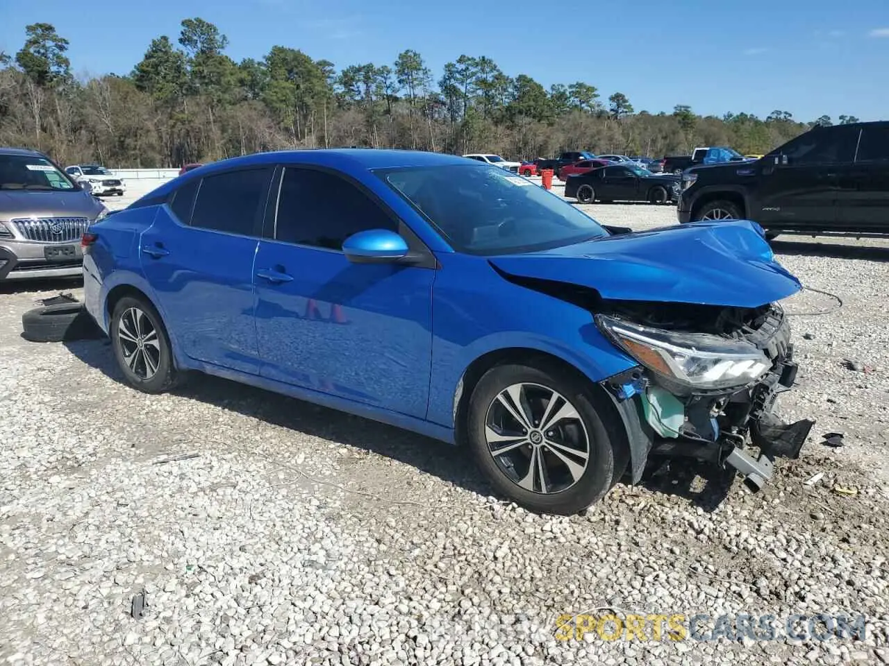 4 Photograph of a damaged car 3N1AB8CVXNY272950 NISSAN SENTRA 2022