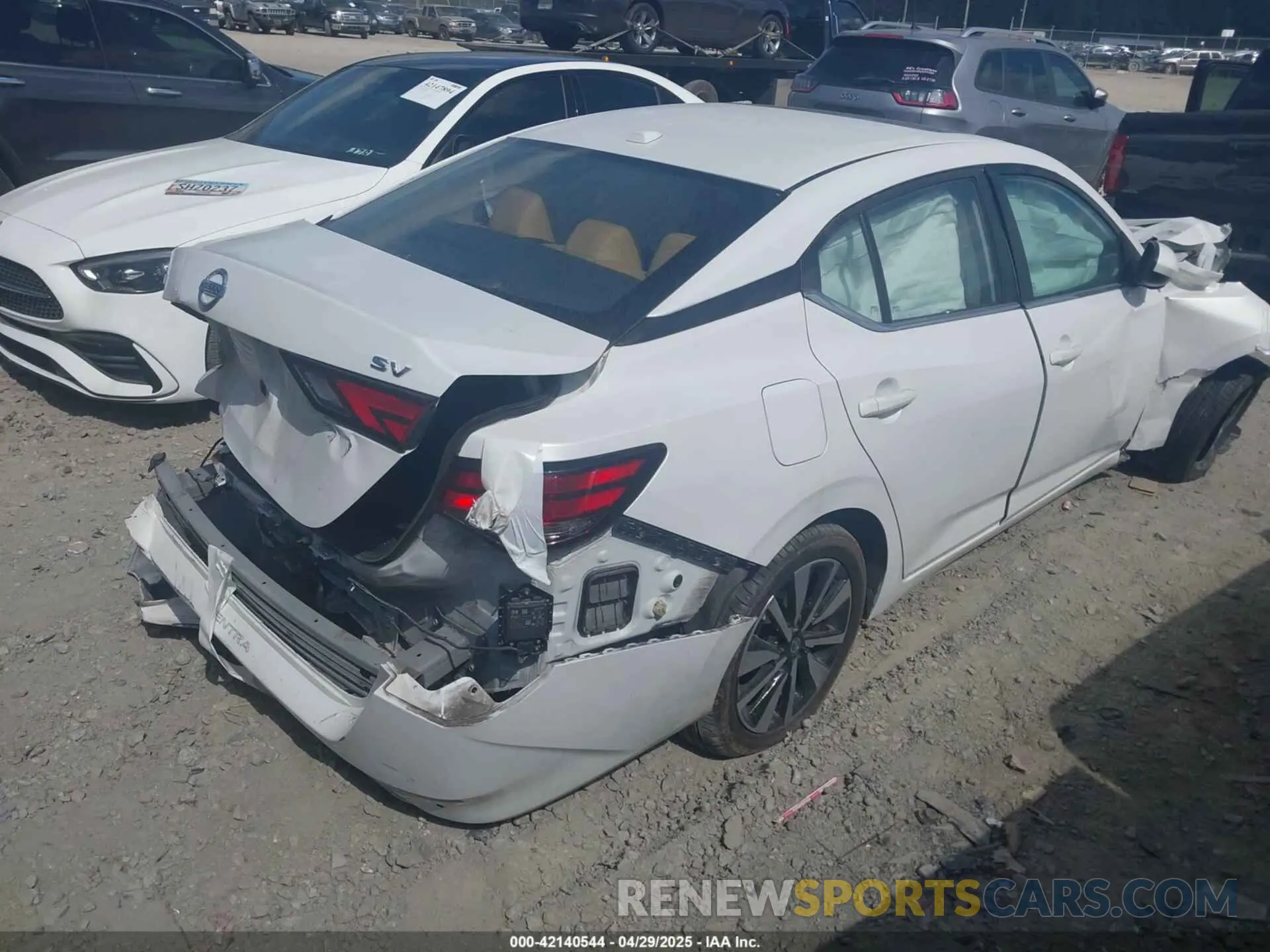 4 Photograph of a damaged car 3N1AB8CVXNY311388 NISSAN SENTRA 2022