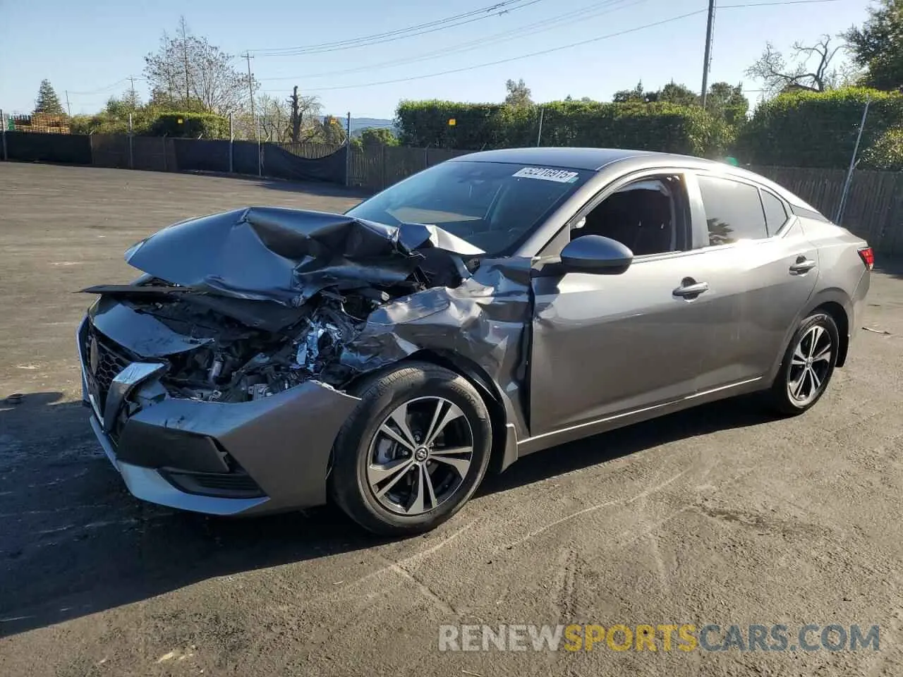 1 Photograph of a damaged car 3N1AB8CVXNY317384 NISSAN SENTRA 2022