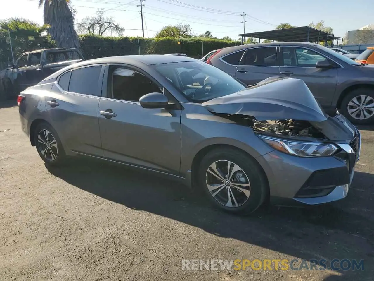 4 Photograph of a damaged car 3N1AB8CVXNY317384 NISSAN SENTRA 2022