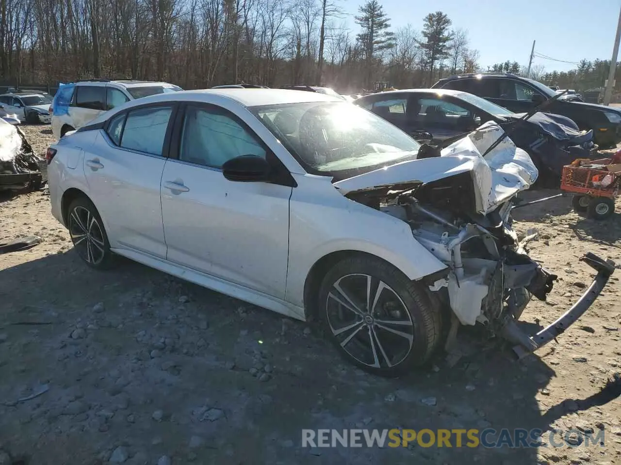 4 Photograph of a damaged car 3N1AB8DV0NY203604 NISSAN SENTRA 2022