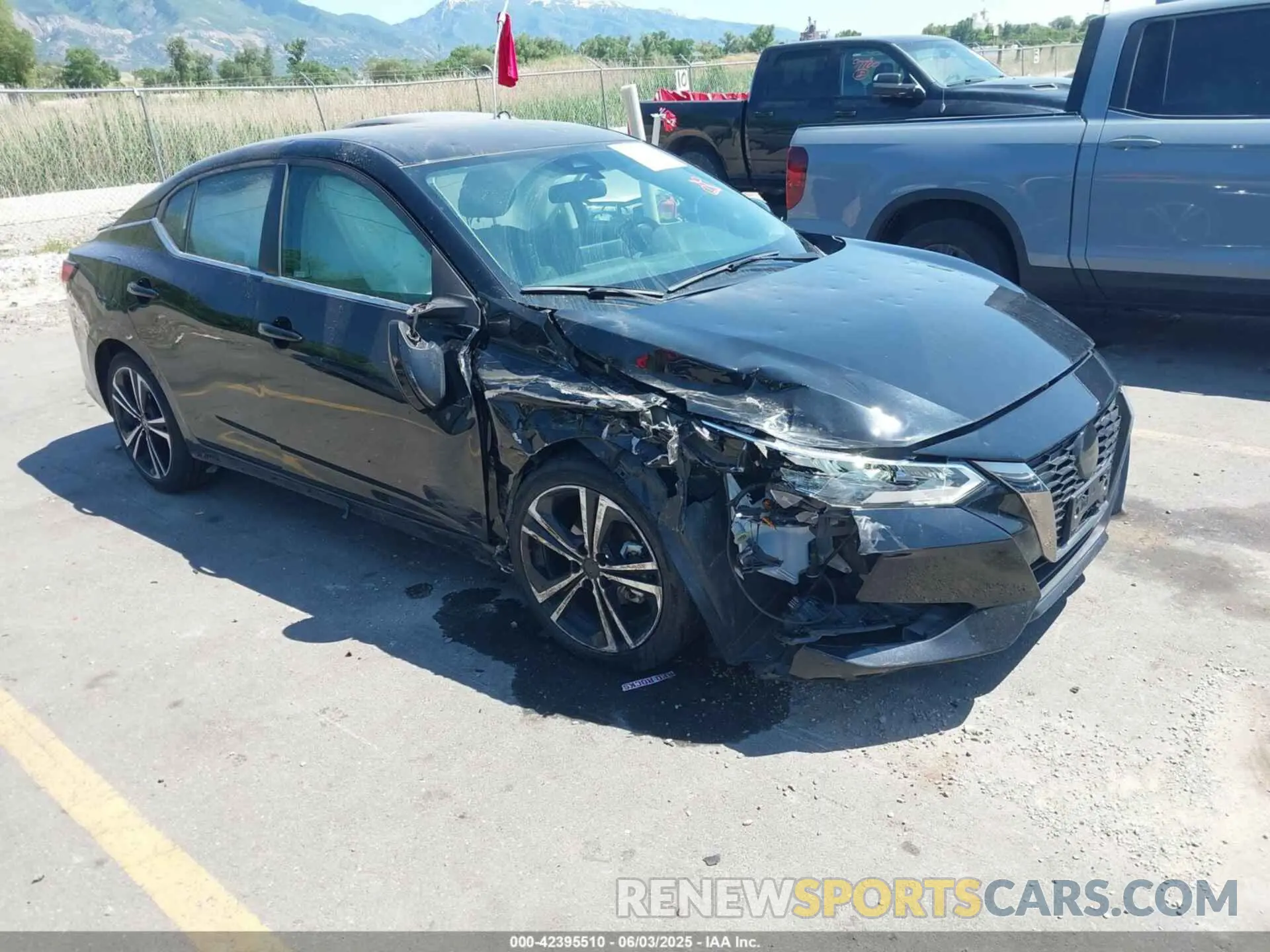 1 Photograph of a damaged car 3N1AB8DV0NY226705 NISSAN SENTRA 2022