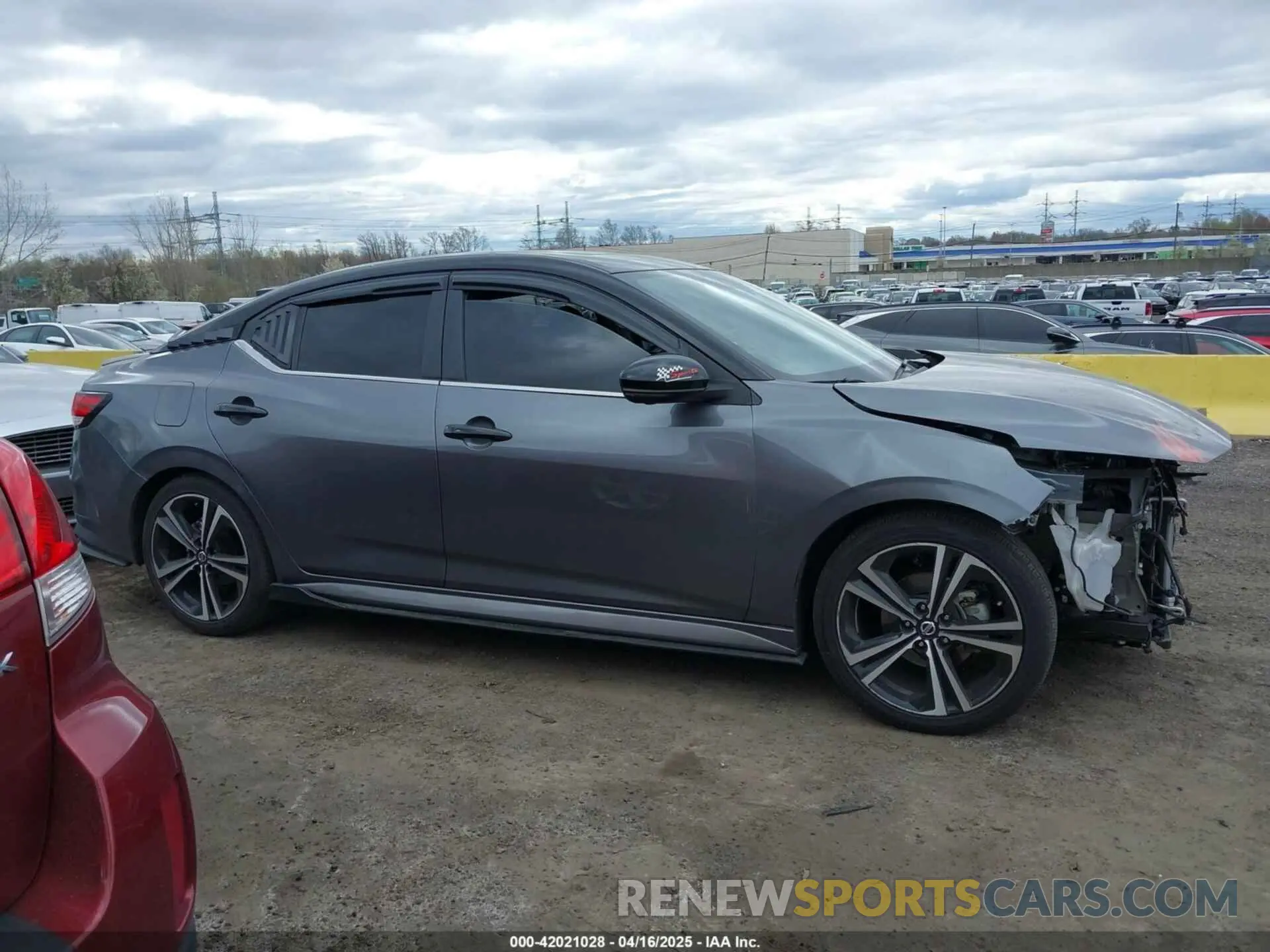 13 Photograph of a damaged car 3N1AB8DV0NY252401 NISSAN SENTRA 2022