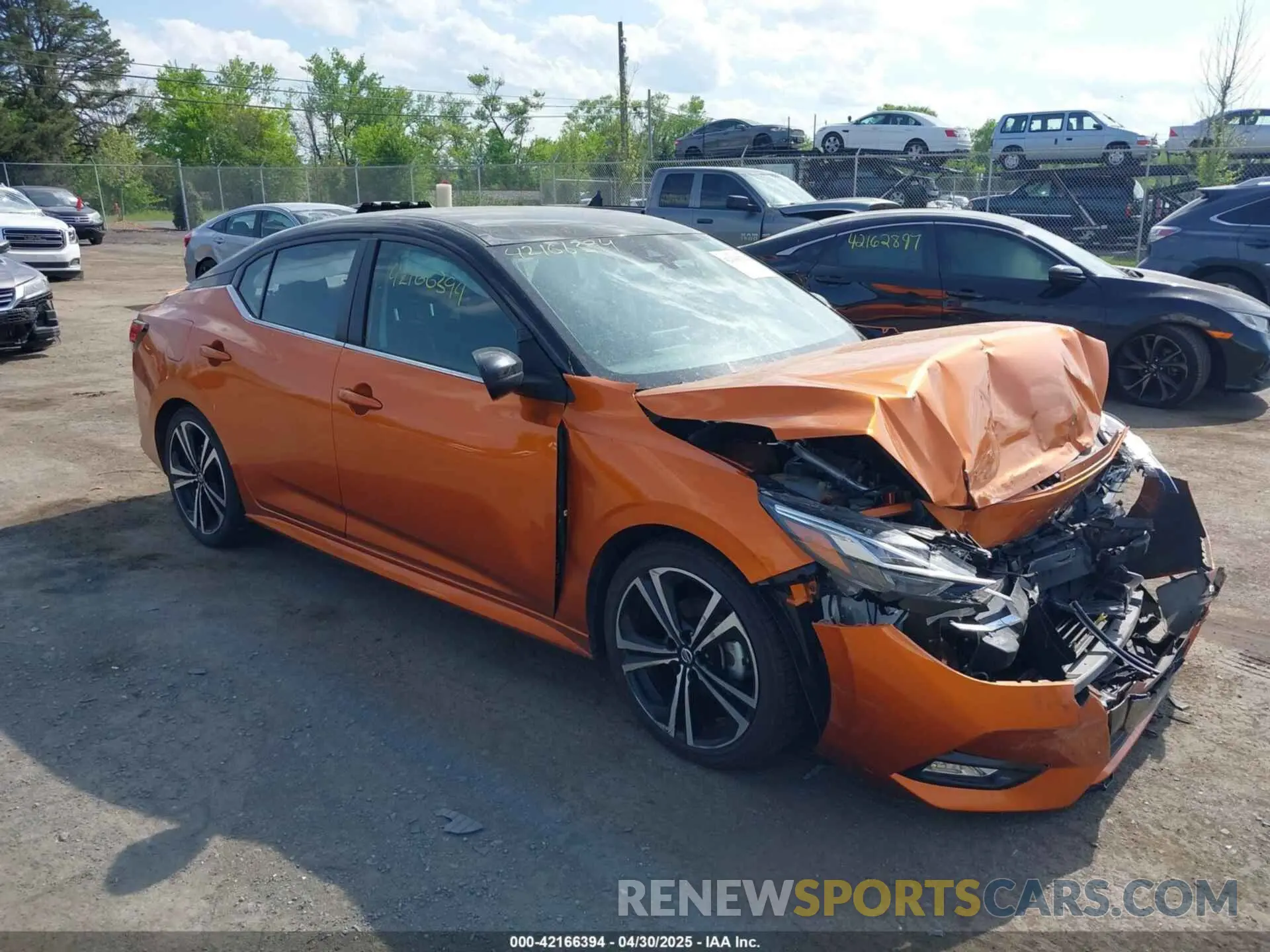 1 Photograph of a damaged car 3N1AB8DV1NY299761 NISSAN SENTRA 2022