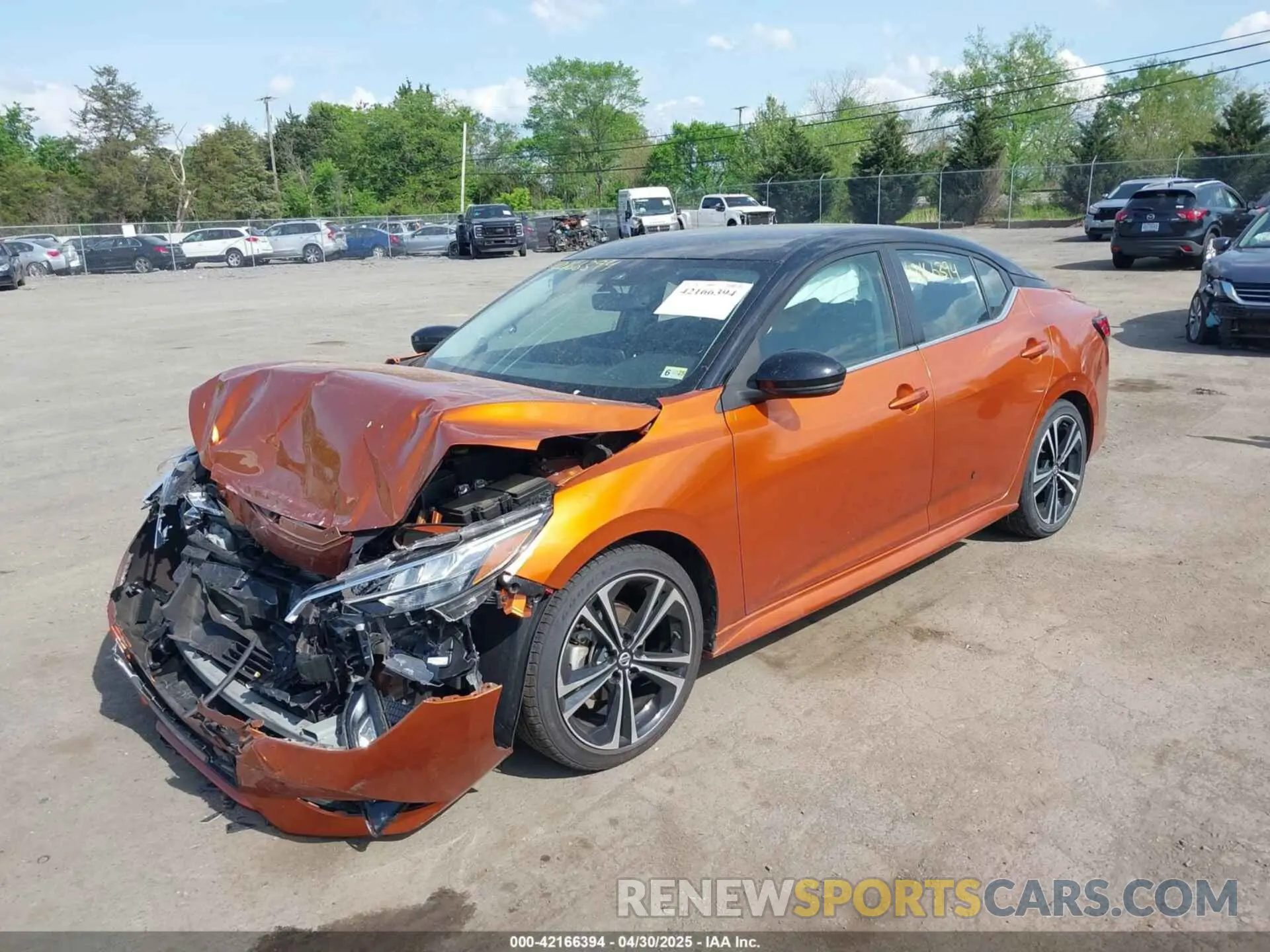 2 Photograph of a damaged car 3N1AB8DV1NY299761 NISSAN SENTRA 2022