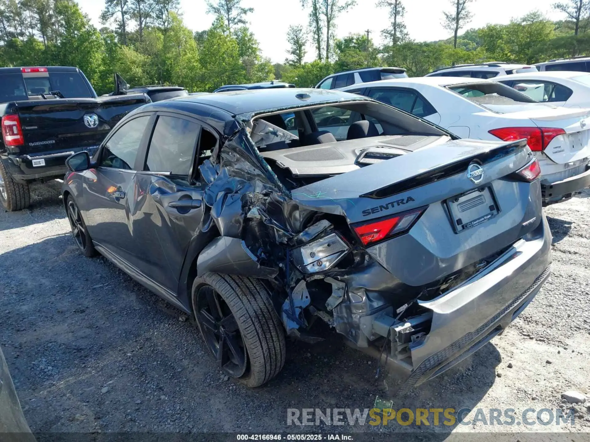 3 Photograph of a damaged car 3N1AB8DV1NY313514 NISSAN SENTRA 2022