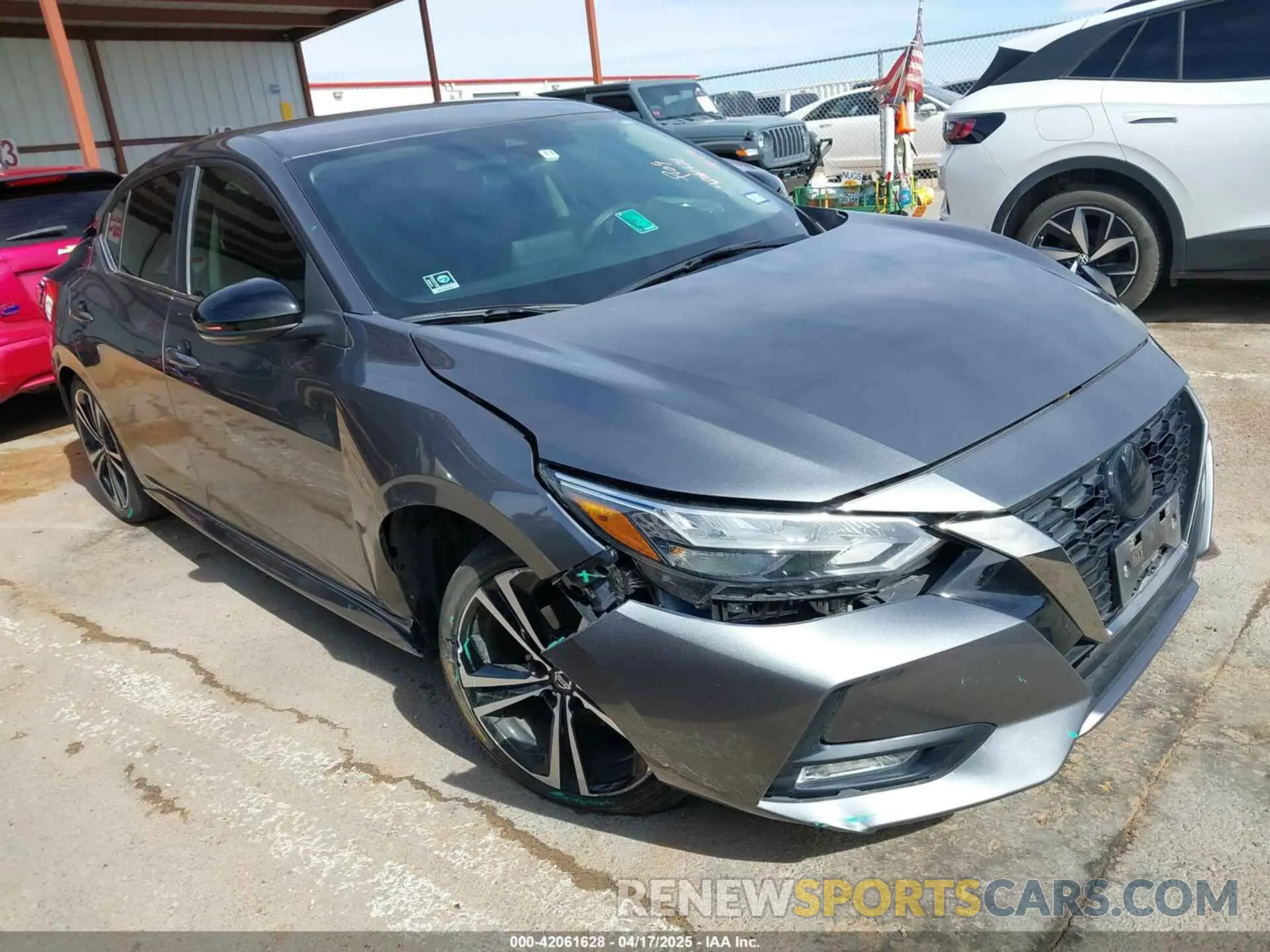 1 Photograph of a damaged car 3N1AB8DV2NY288168 NISSAN SENTRA 2022