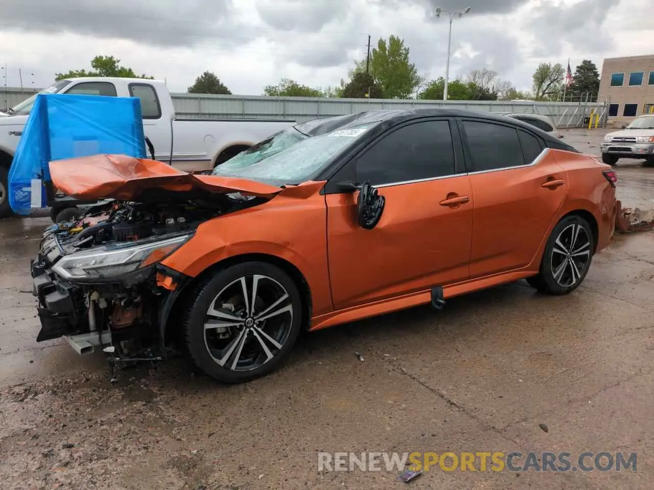1 Photograph of a damaged car 3N1AB8DV3NY271279 NISSAN SENTRA 2022