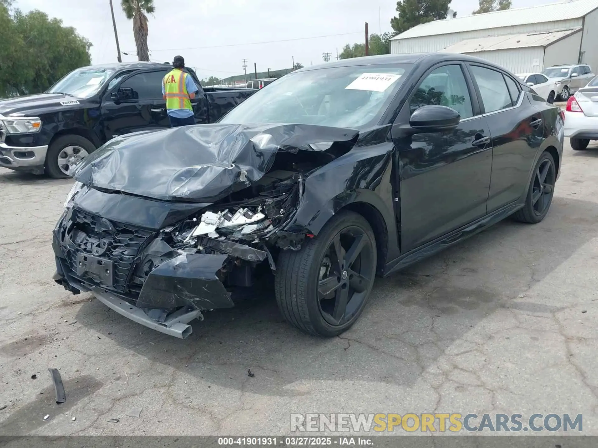 2 Photograph of a damaged car 3N1AB8DV3NY295100 NISSAN SENTRA 2022