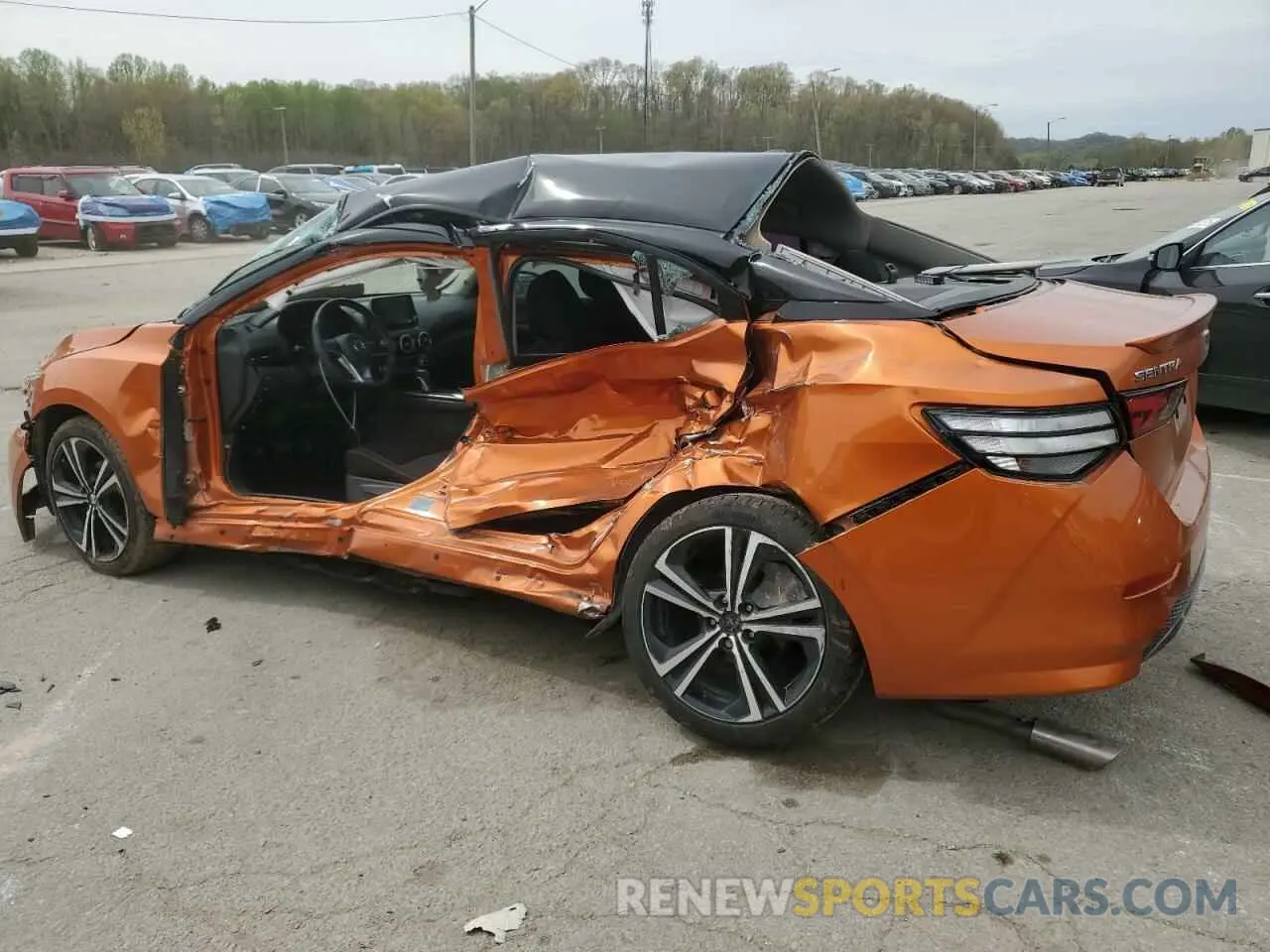 2 Photograph of a damaged car 3N1AB8DV4NY222656 NISSAN SENTRA 2022