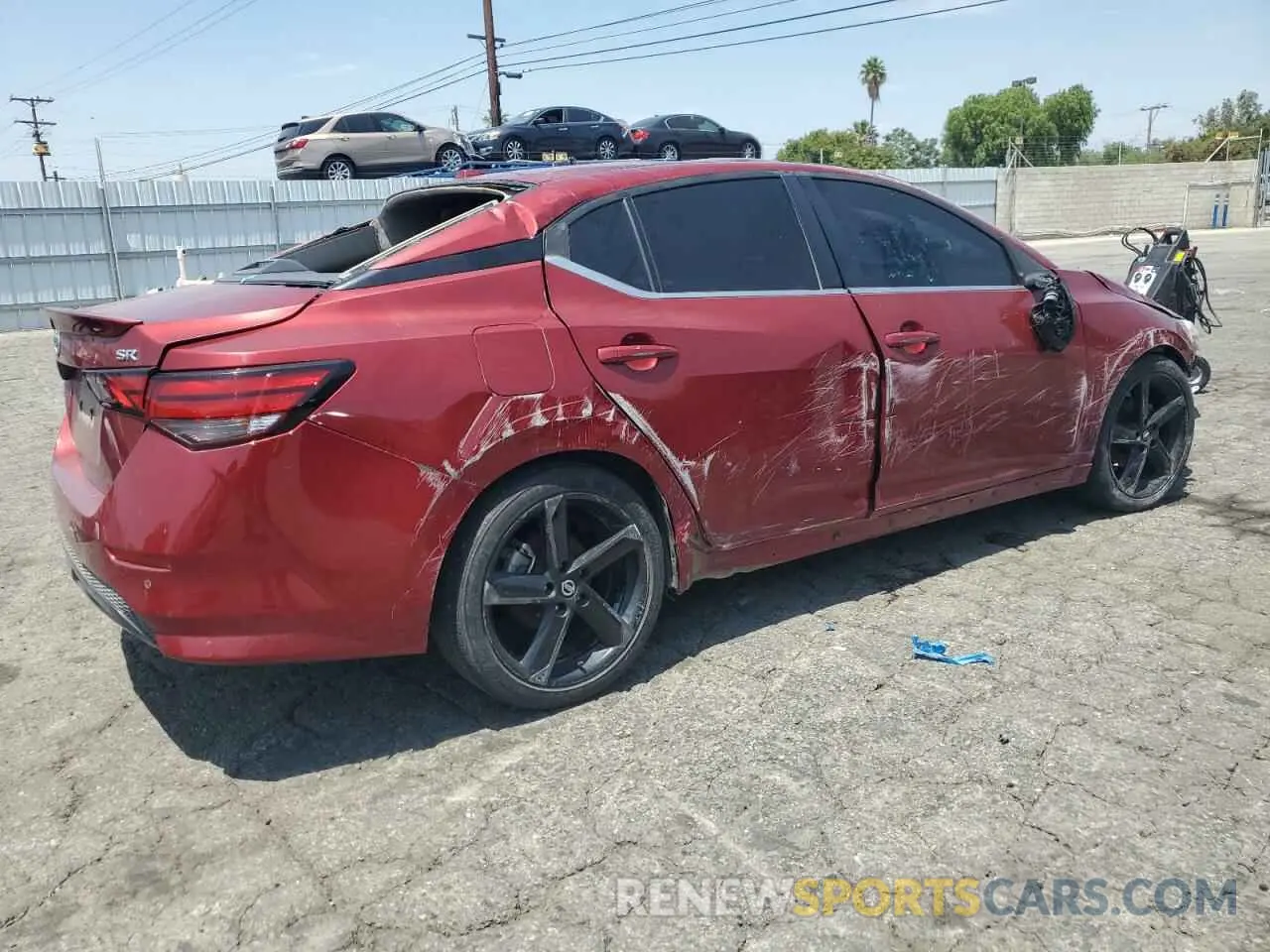 3 Photograph of a damaged car 3N1AB8DV4NY287197 NISSAN SENTRA 2022