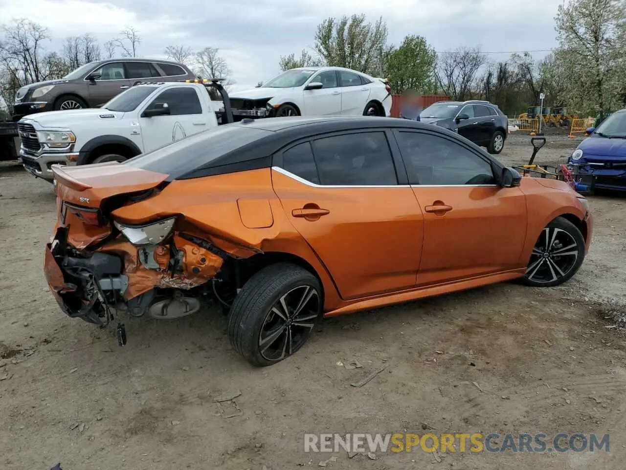 3 Photograph of a damaged car 3N1AB8DV5NY229471 NISSAN SENTRA 2022