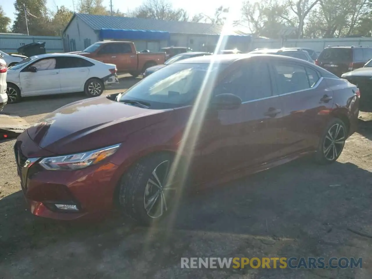 1 Photograph of a damaged car 3N1AB8DV5NY254547 NISSAN SENTRA 2022
