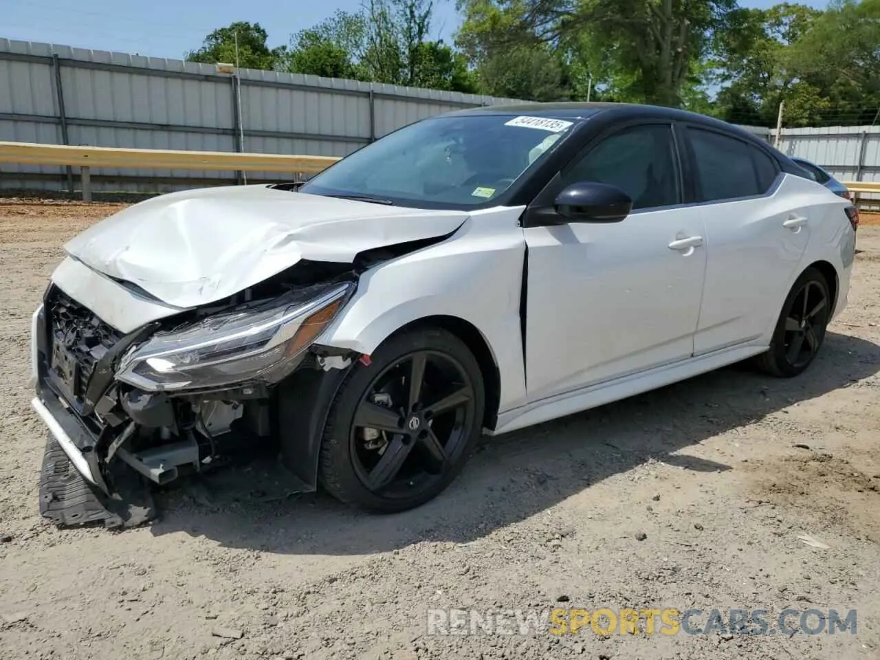 1 Photograph of a damaged car 3N1AB8DV5NY256962 NISSAN SENTRA 2022