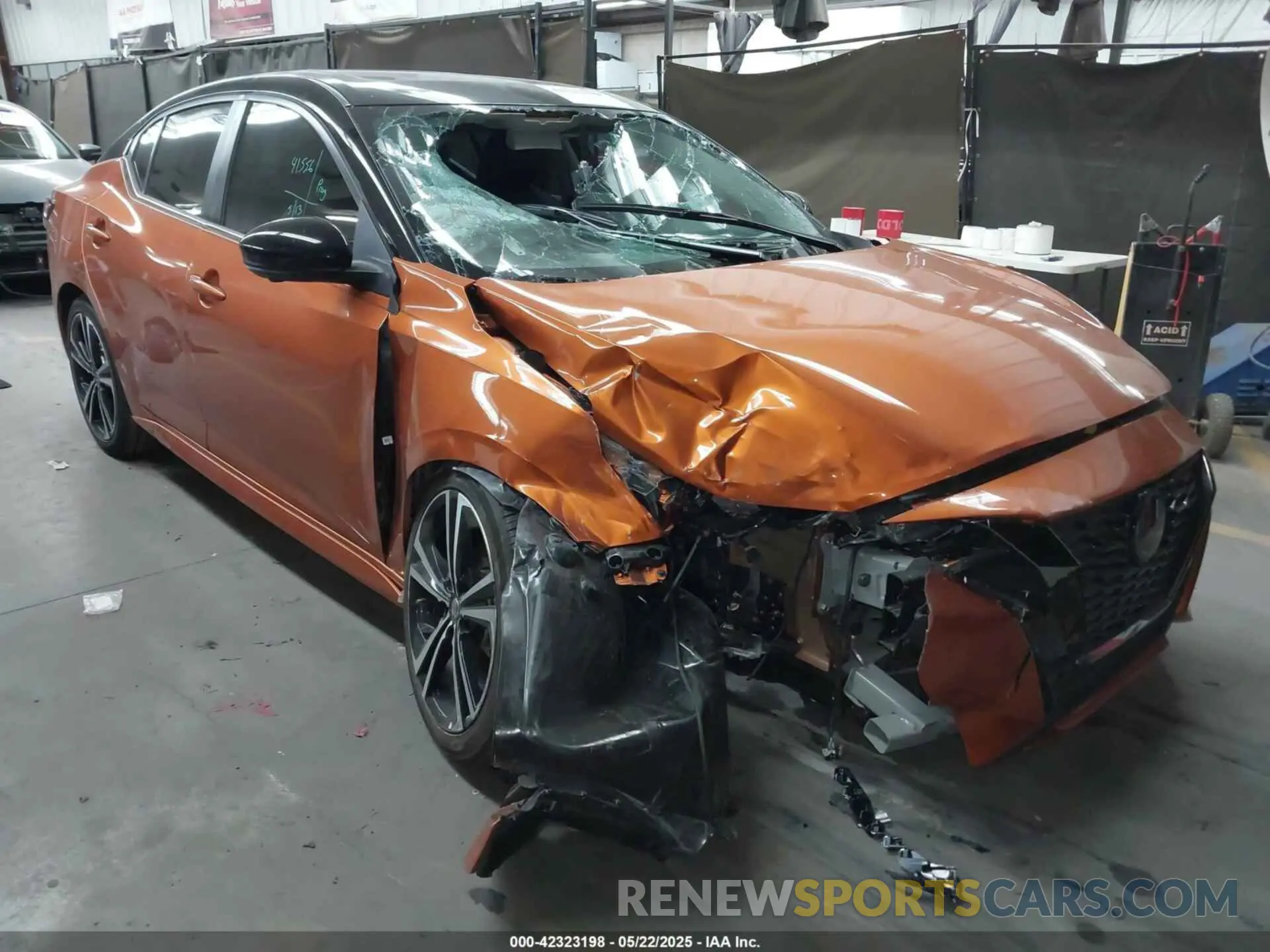1 Photograph of a damaged car 3N1AB8DV5NY285815 NISSAN SENTRA 2022