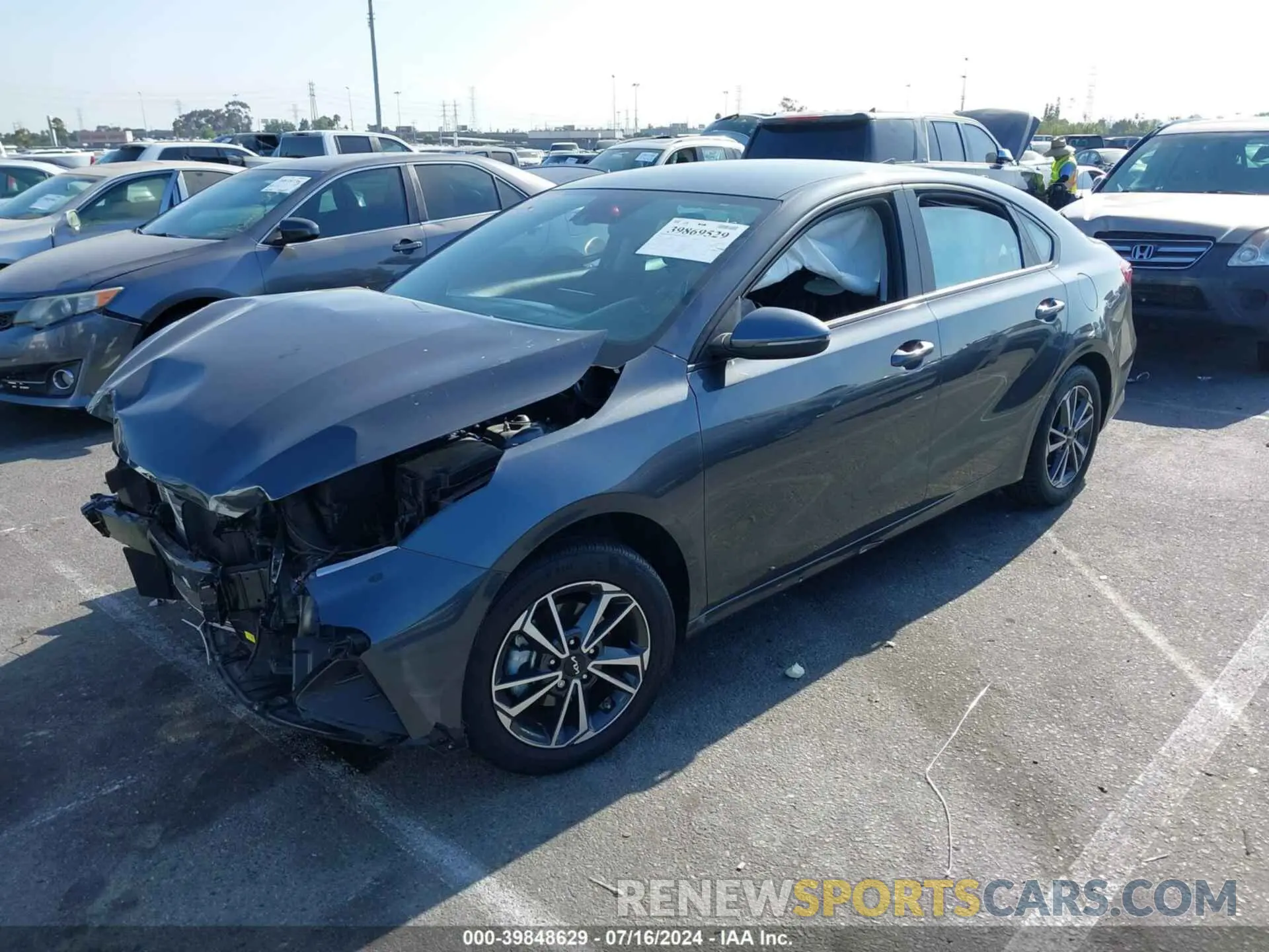 2 Photograph of a damaged car 3N1AB8DV5NY304203 NISSAN SENTRA 2022