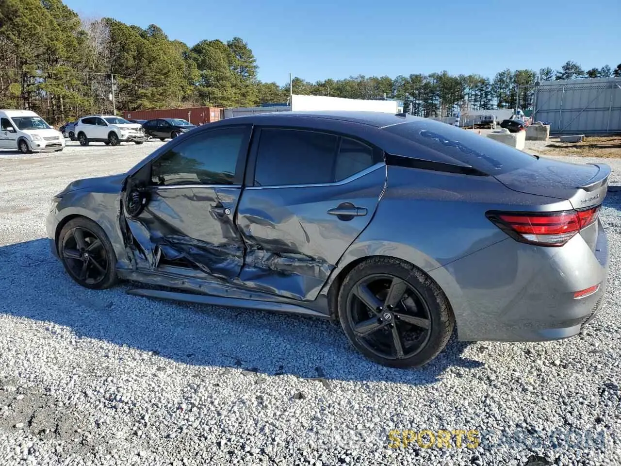 2 Photograph of a damaged car 3N1AB8DV7NY210663 NISSAN SENTRA 2022