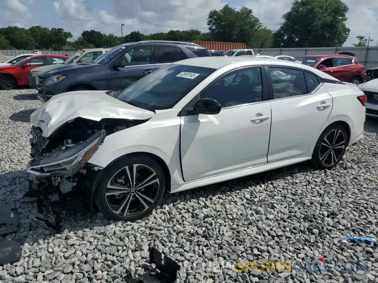1 Photograph of a damaged car 3N1AB8DV7NY272368 NISSAN SENTRA 2022