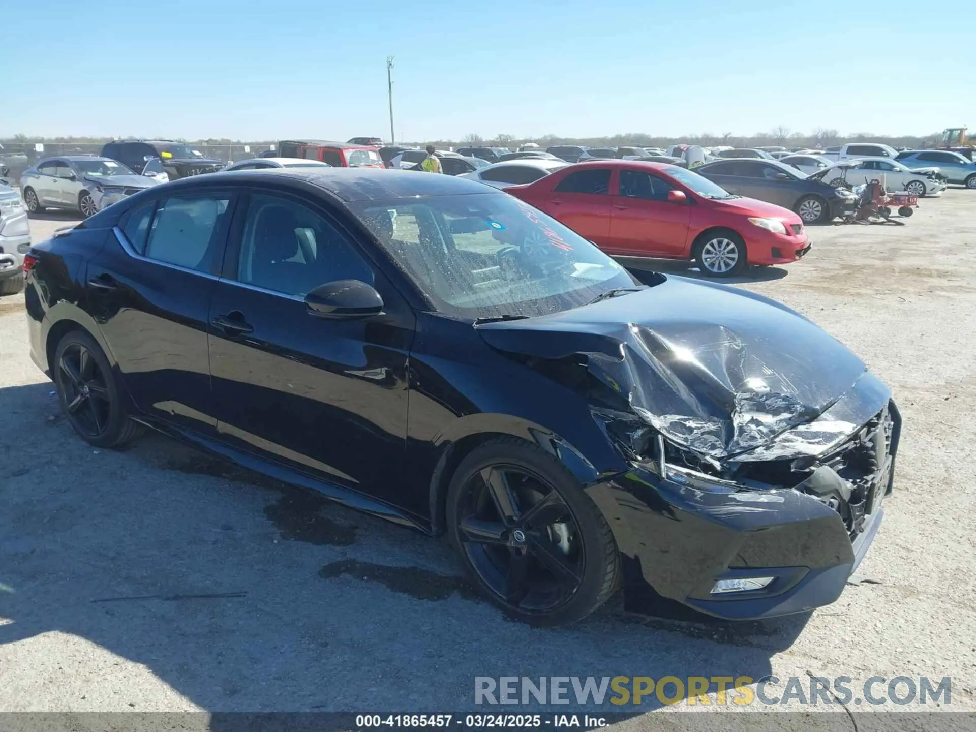 1 Photograph of a damaged car 3N1AB8DV8NY263954 NISSAN SENTRA 2022