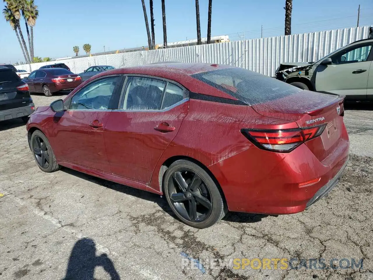 2 Photograph of a damaged car 3N1AB8DV8NY284495 NISSAN SENTRA 2022