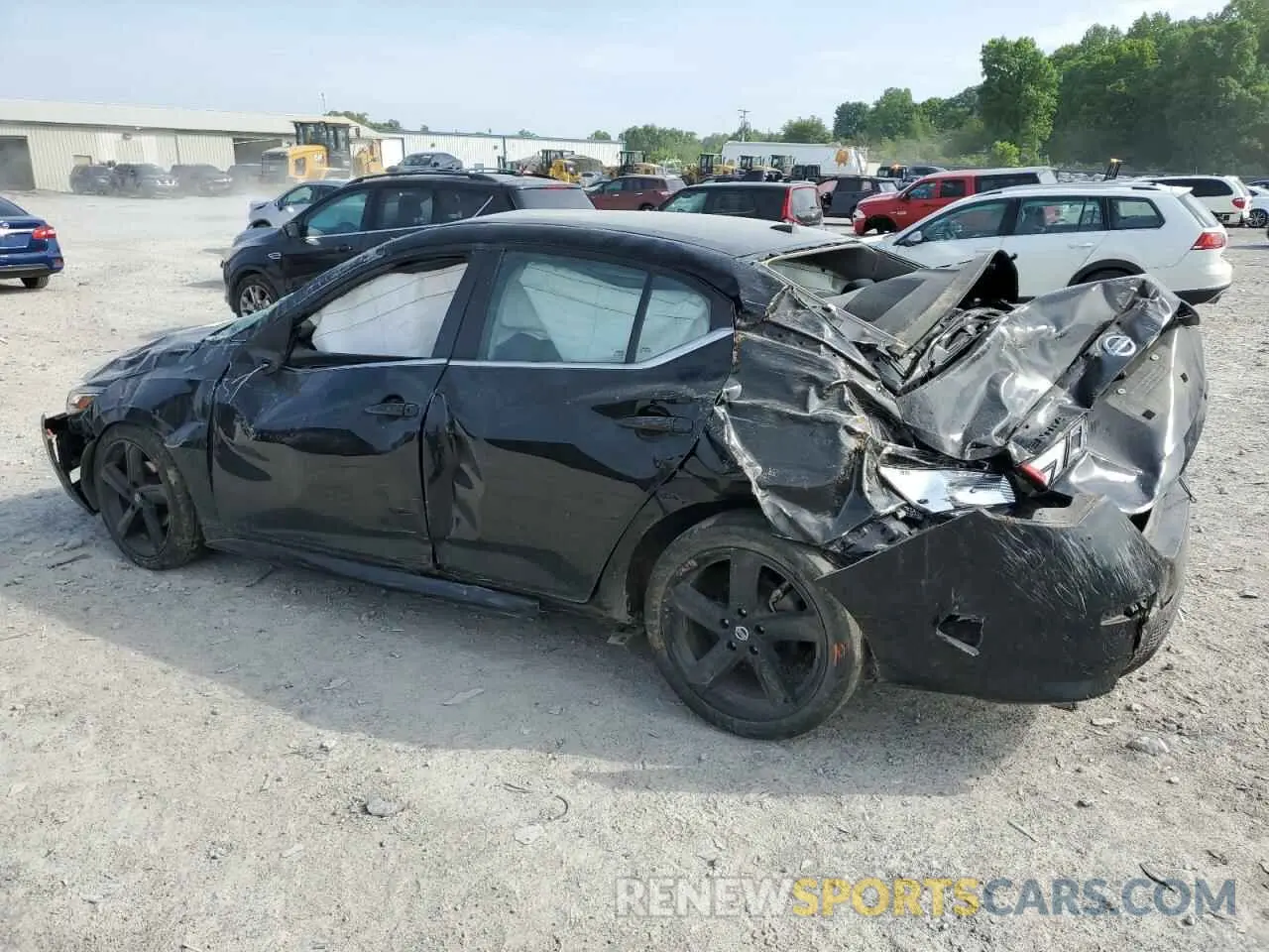2 Photograph of a damaged car 3N1AB8DV8NY303692 NISSAN SENTRA 2022