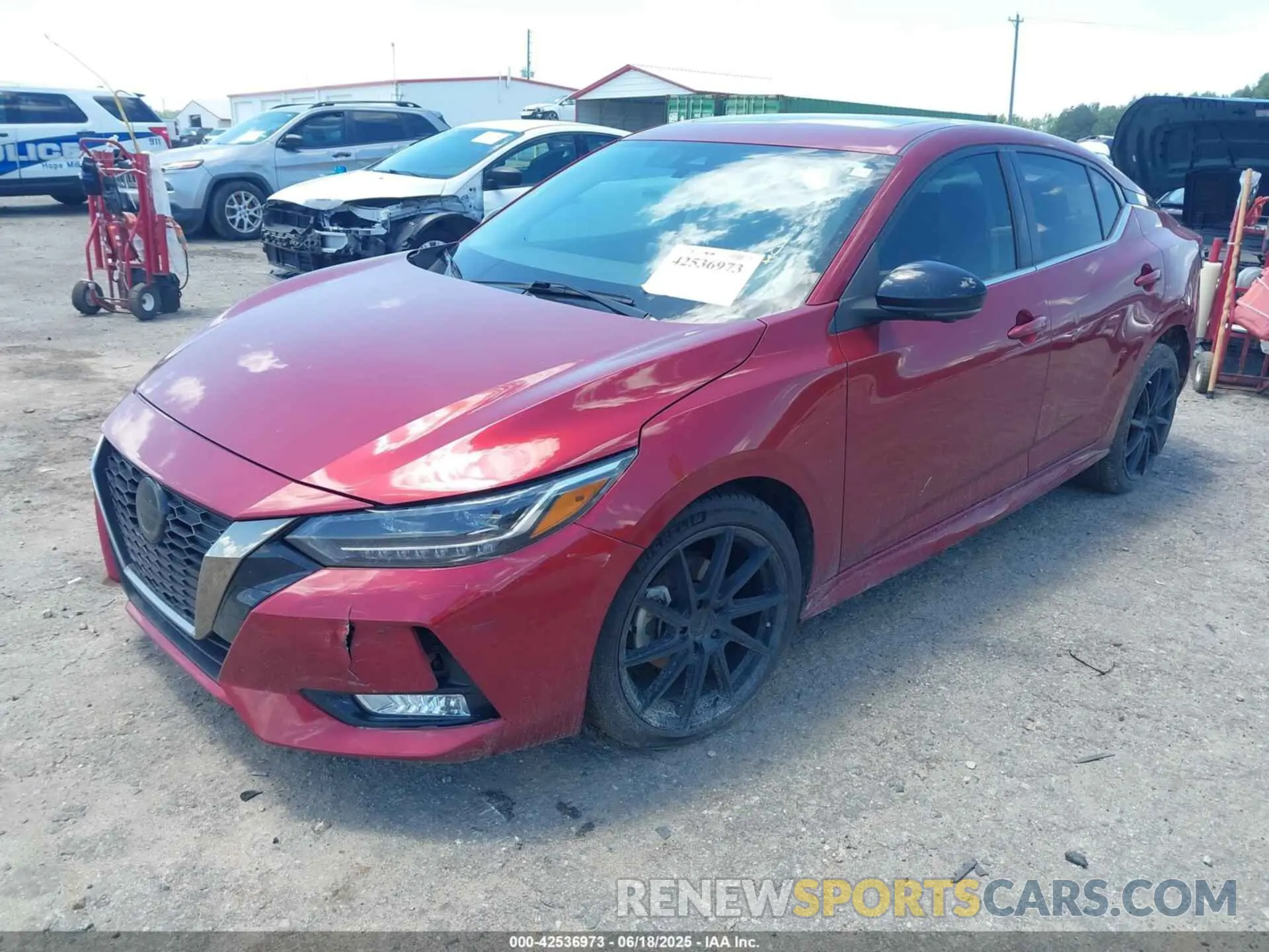 2 Photograph of a damaged car 3N1AB8DV9NY256723 NISSAN SENTRA 2022