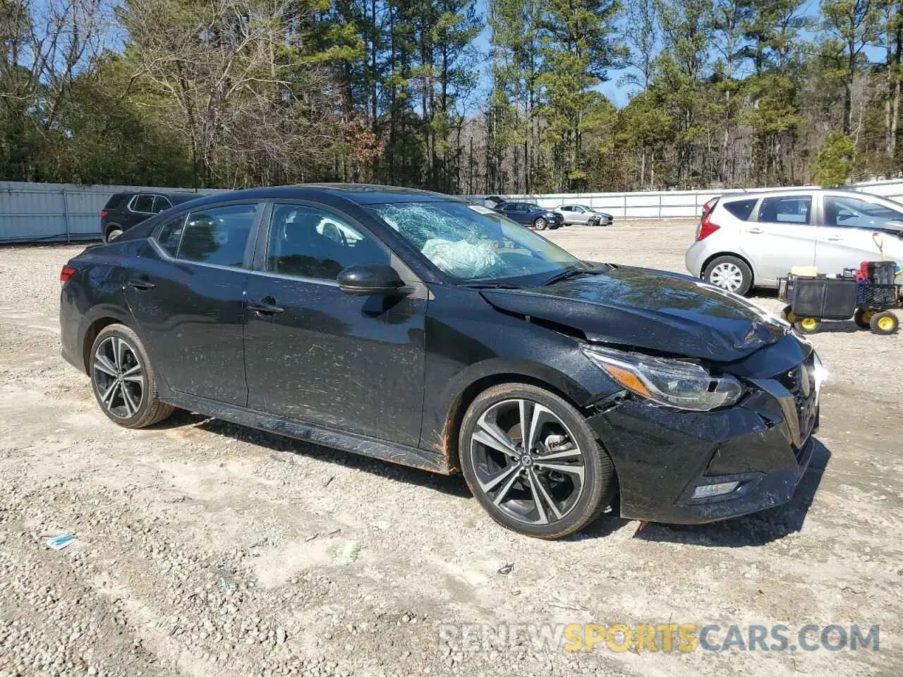 4 Photograph of a damaged car 3N1AB8DV9NY319397 NISSAN SENTRA 2022