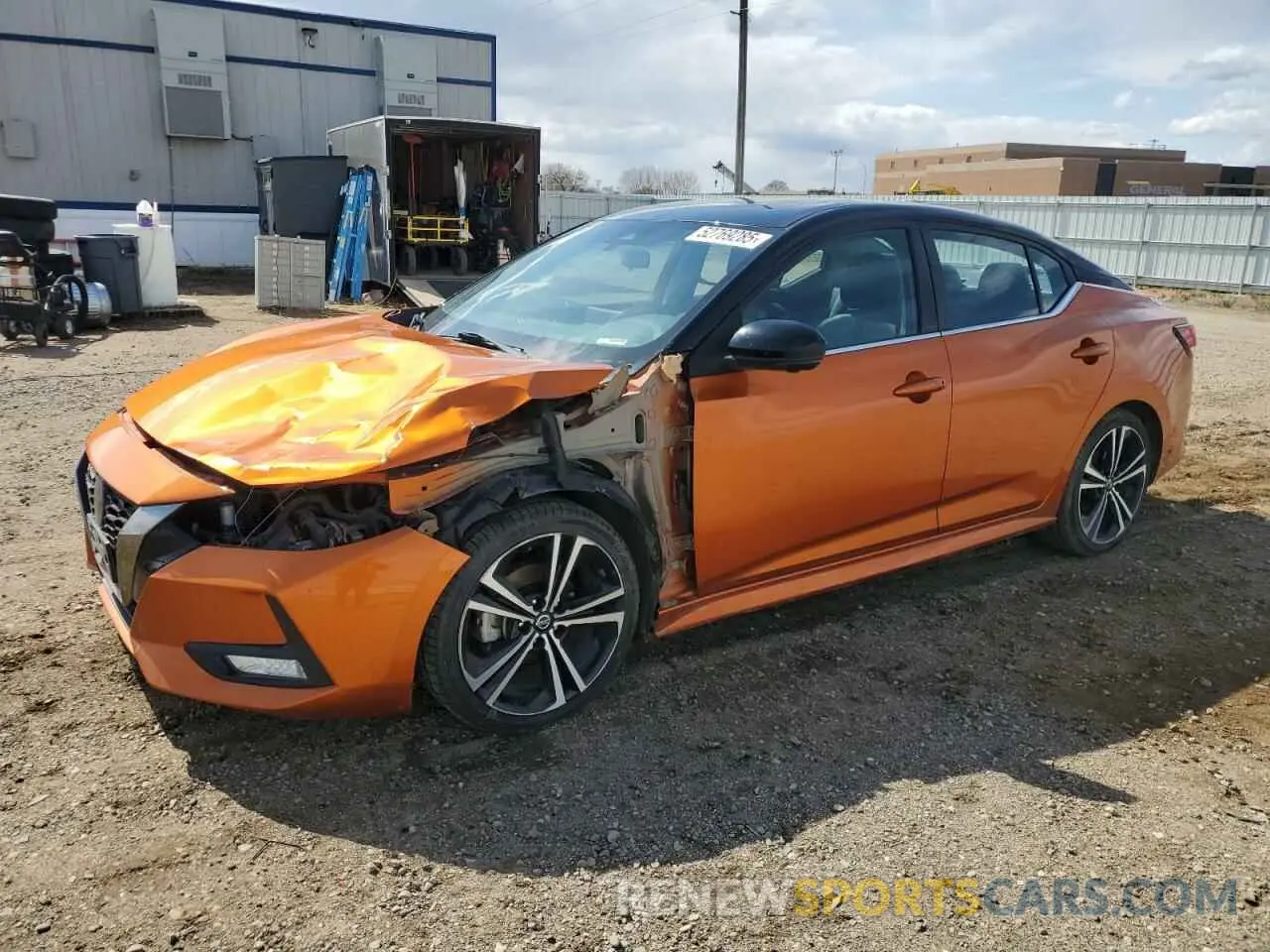 1 Photograph of a damaged car 3N1AB8DVXNY221690 NISSAN SENTRA 2022