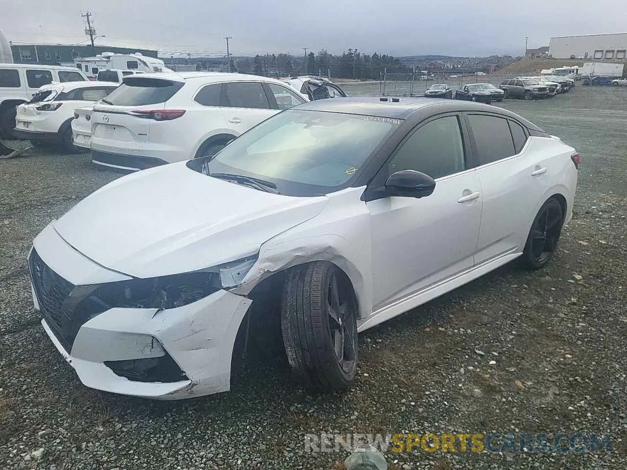 1 Photograph of a damaged car 3N1AB8DVXNY255077 NISSAN SENTRA 2022